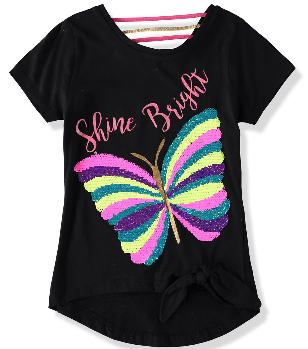 Dreamstar Girls 7-16 Rainbow Sequin T-Shirt