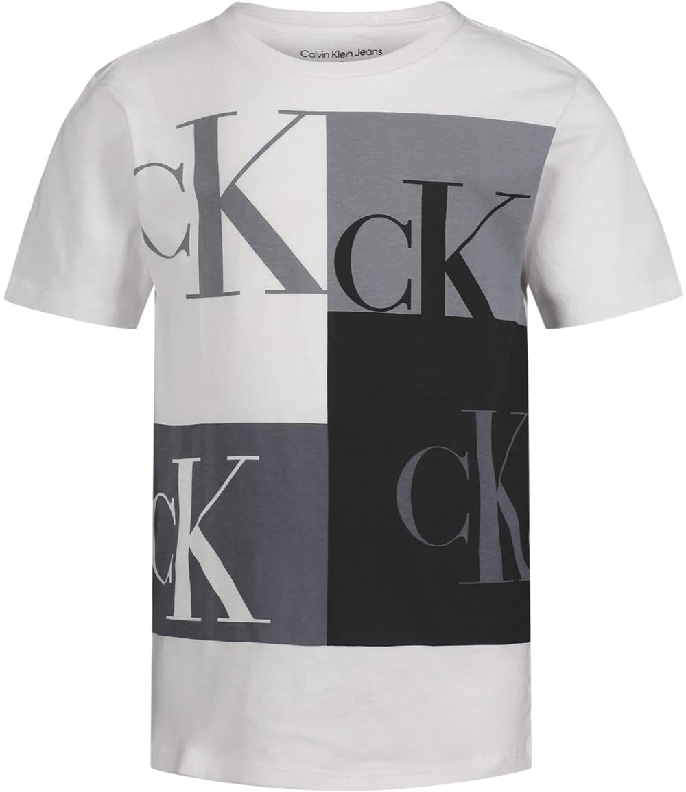 Calvin Klein Boys 8-20 Short Sleeve Block Logo T-Shirt