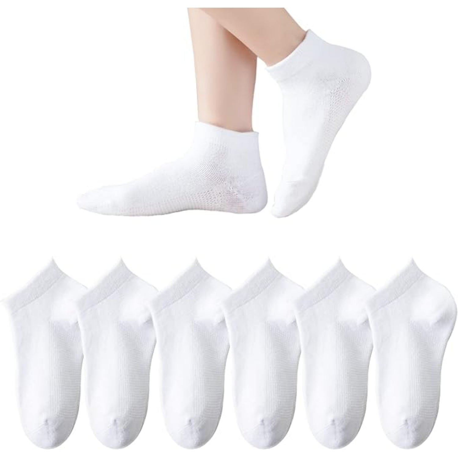 Winners Choice Girls Low Cut Cotton Rich Socks, 6 Pack