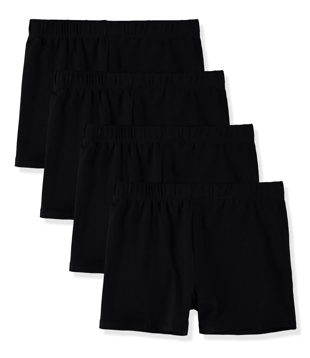 Cyndeelee Girls 6-14 Cotton 4-Pack Play Shorts