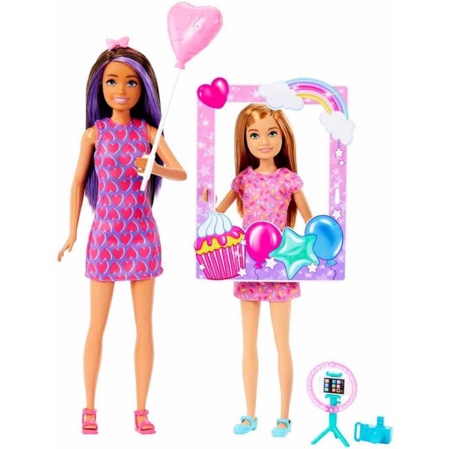 Mattel Barbie Celebration Fun Birthday Skipper and Stacie Doll 2-Pack