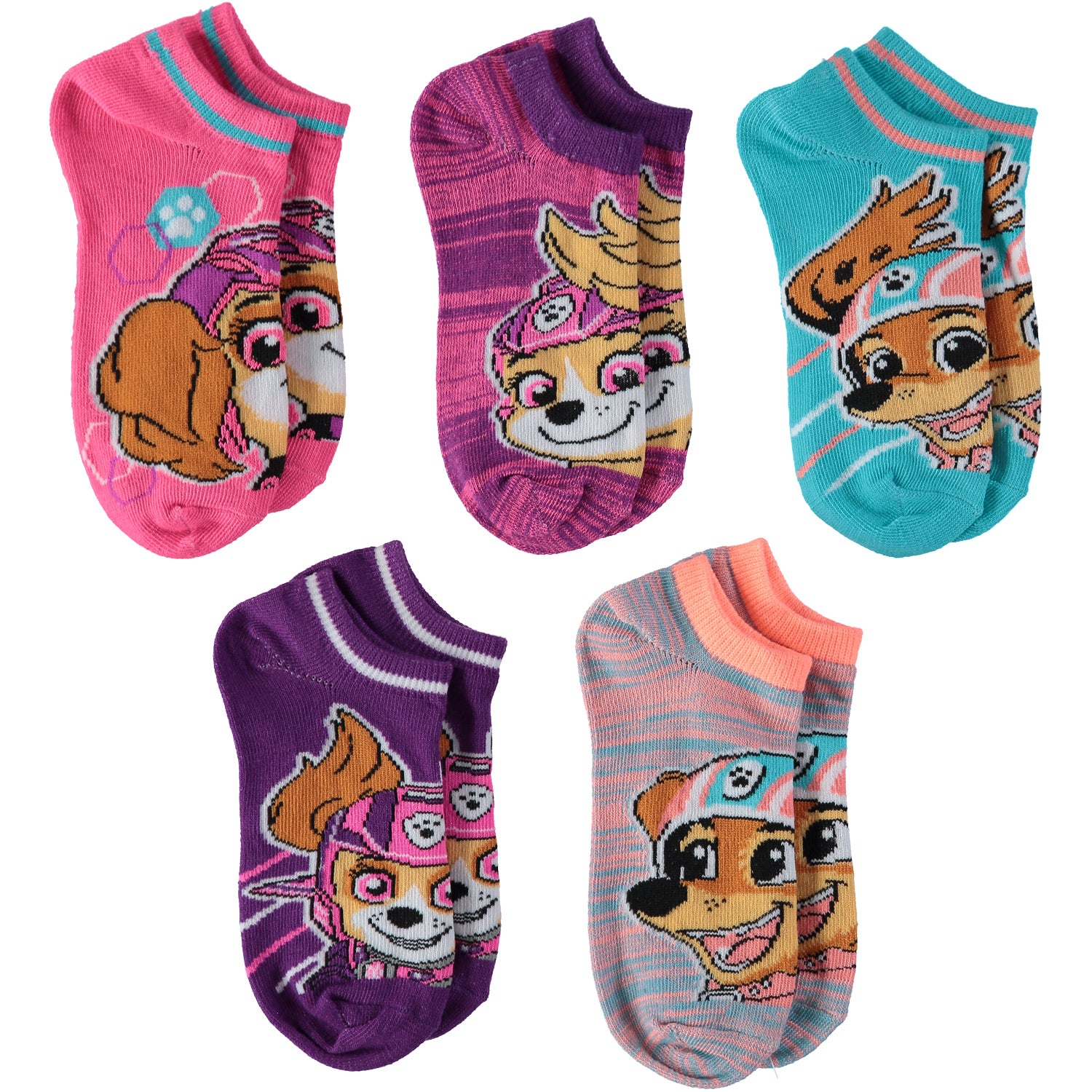 Disney Girls 4-6X 5-Pack Socks