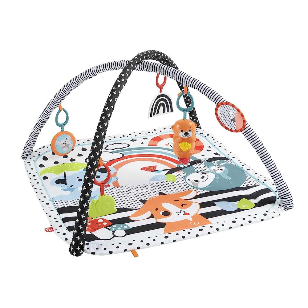 Fisher-Price 3-In-1 Music Glow And Grow Gym Infant Playmat With Lights & Removable Toys