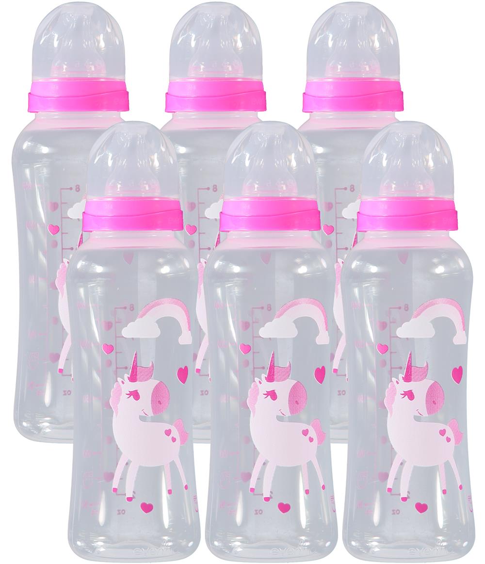 Evenflo Feeding 6 Pack Assorted Designs Bottles - 8 oz