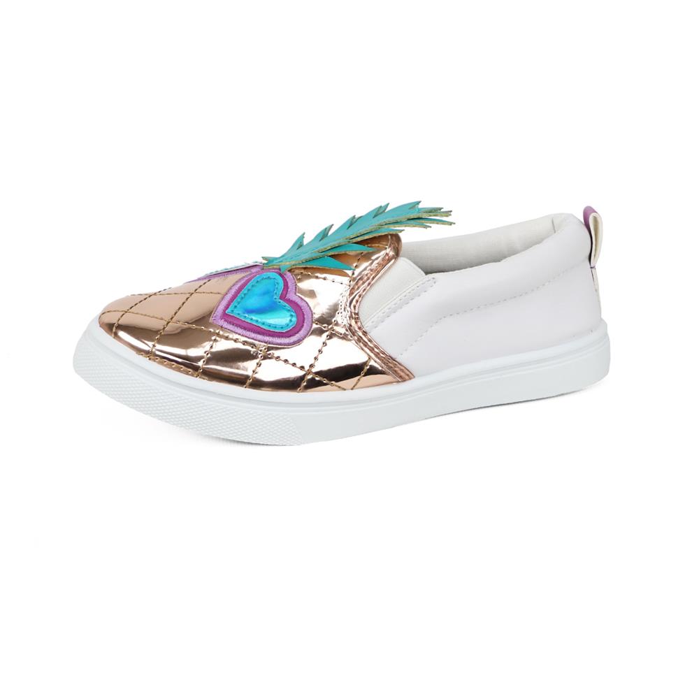 Olivia Miller Girls 11-5 Pineapple Slip On Sneaker