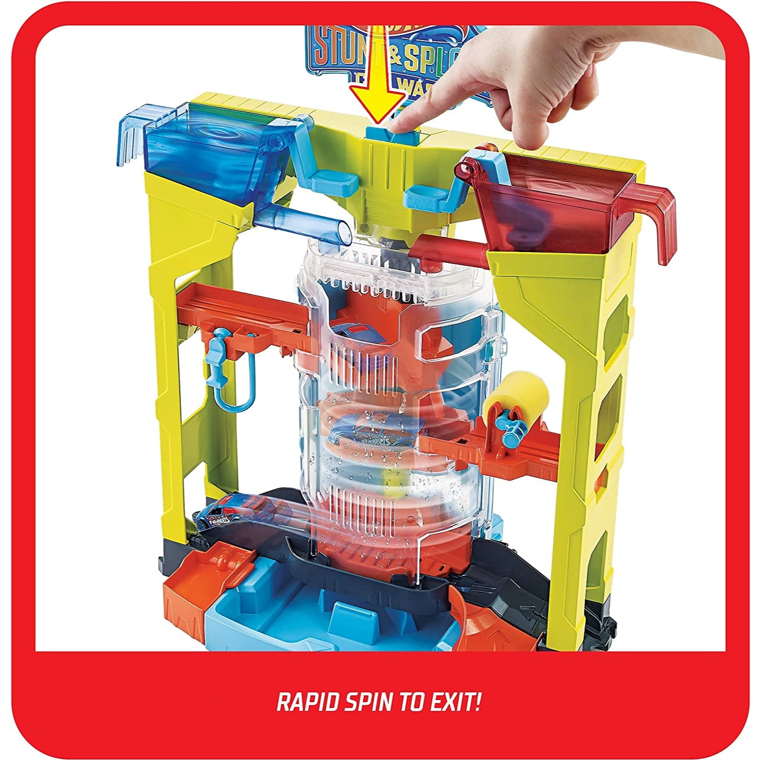 Mattel Hot Wheels Mattel Stunt & Splash Car Wash Playset