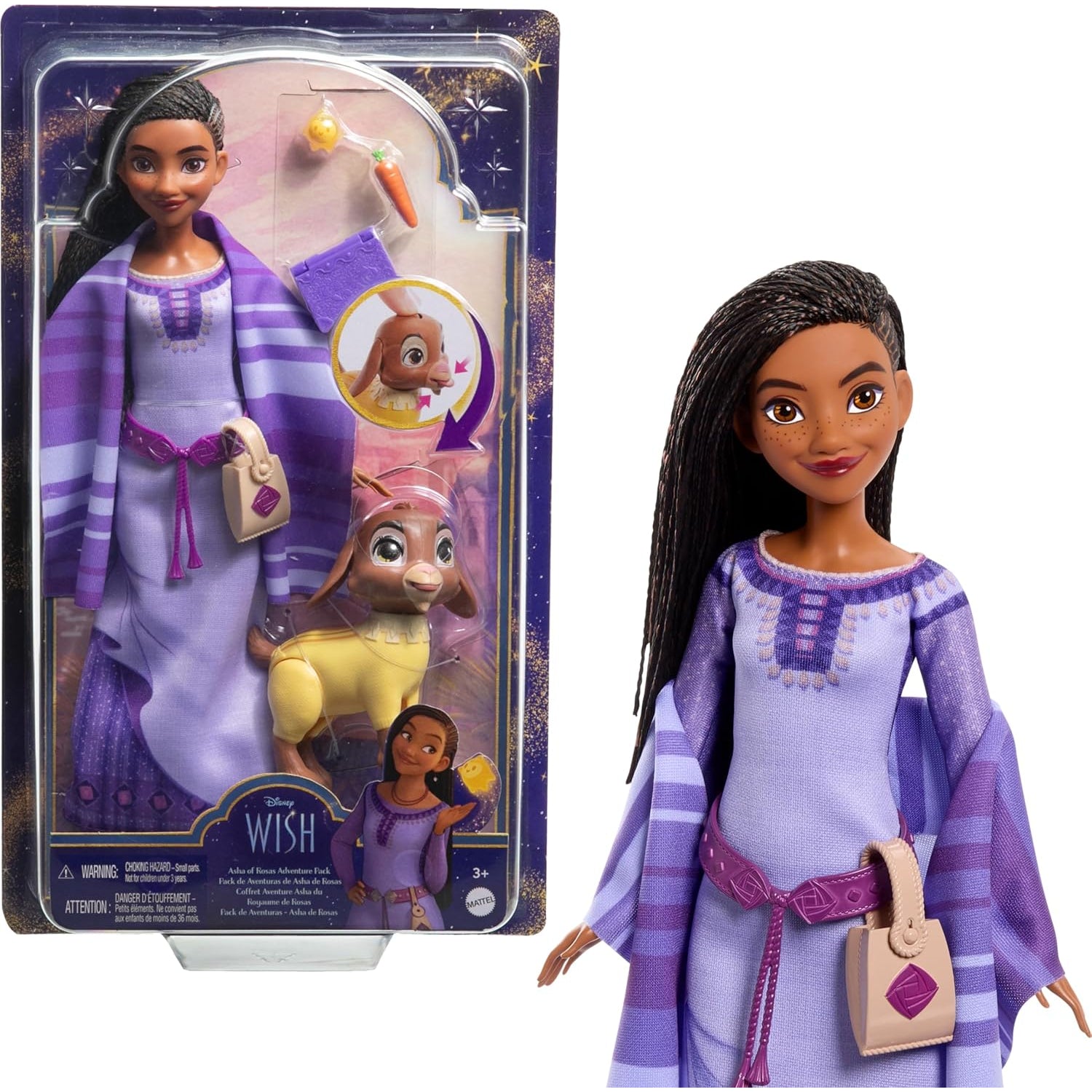 Mattel Disney Wish Asha of Rosas Adventure Doll