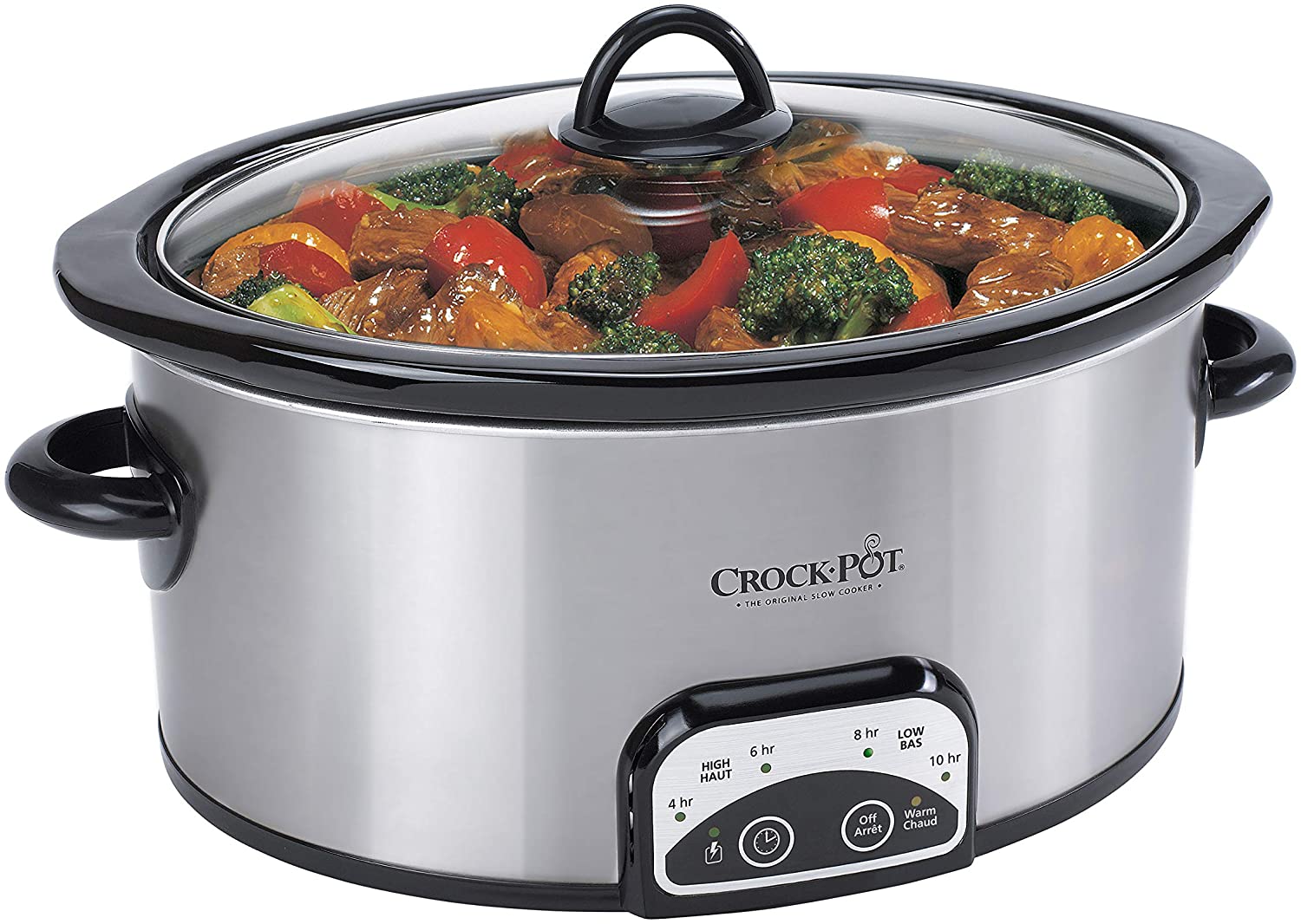 Crock-Pot 4-Quart Smart-Pot Programmable Slow Cooker, Silver