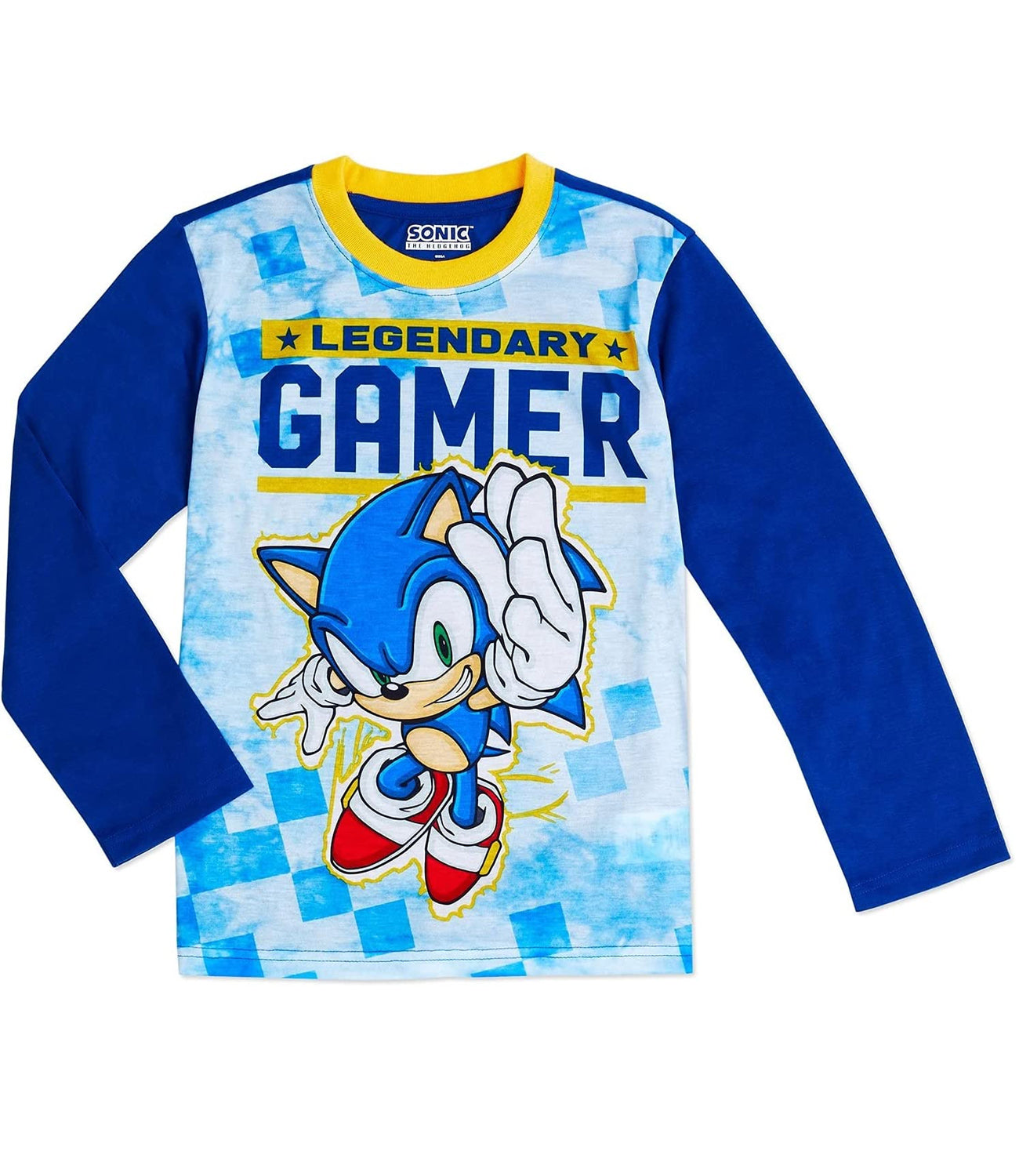 Sonic The Hedgehog Boys 4-12 2-Piece Long Sleeve Fleece Pajama Set