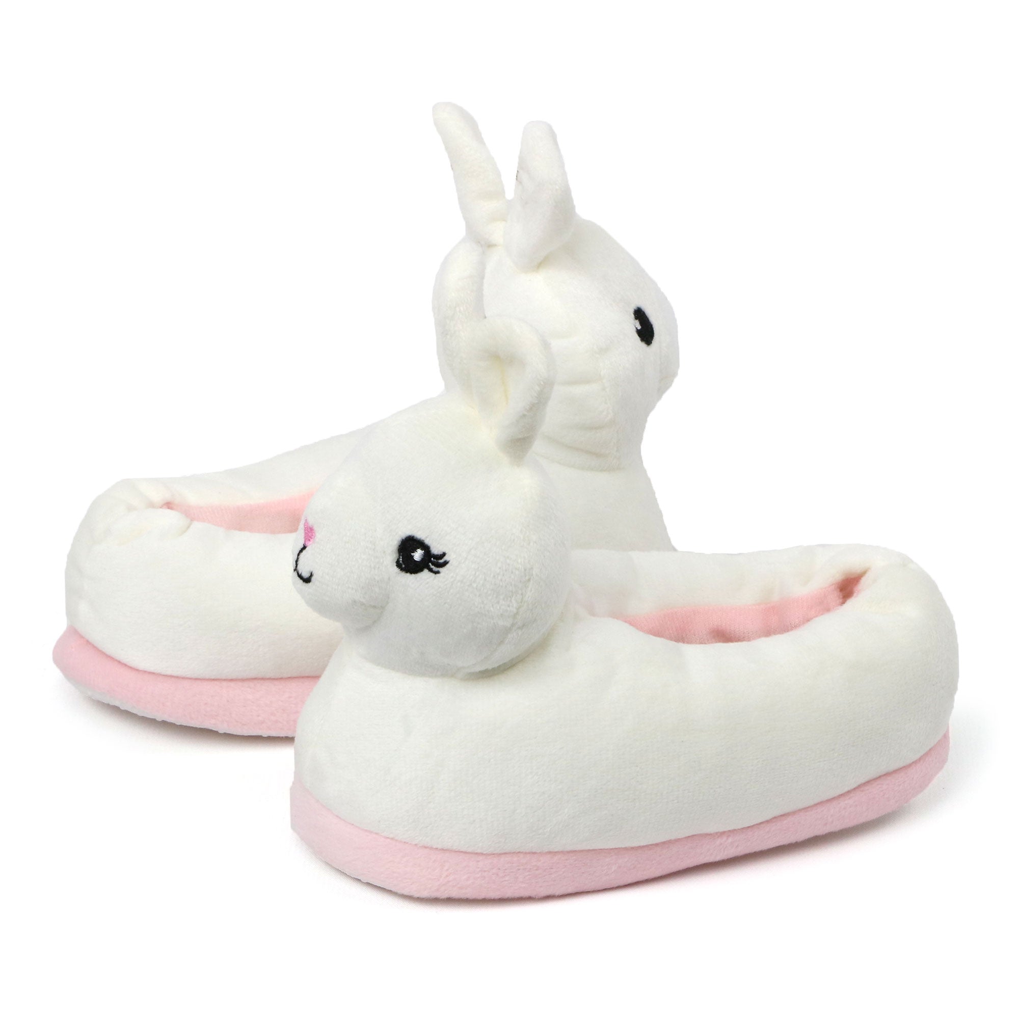 Chatties Toddler Girls Plush Animal Slippers