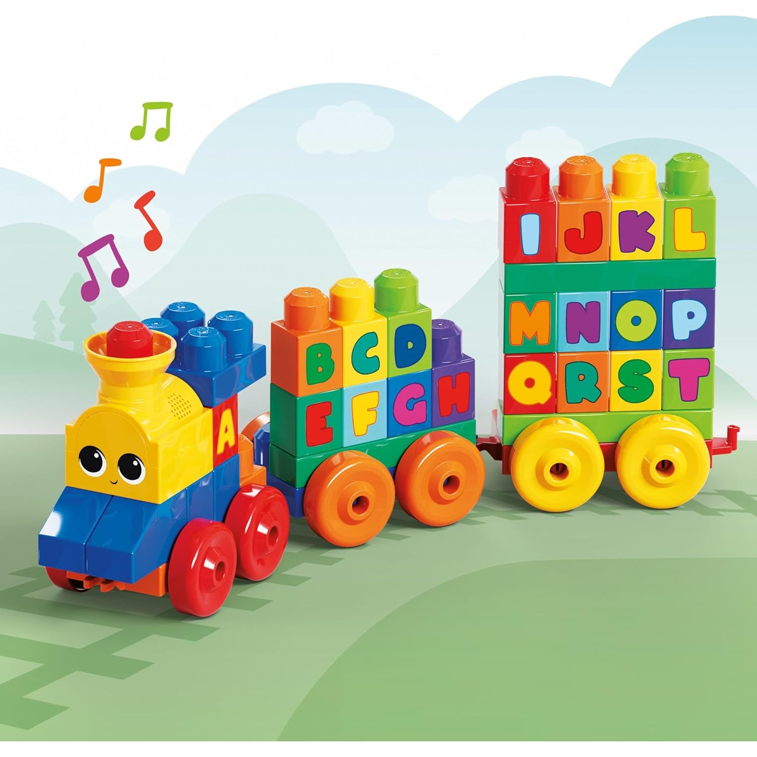 Fisher Price MEGA BLOKS 50pc ABC Musical Train