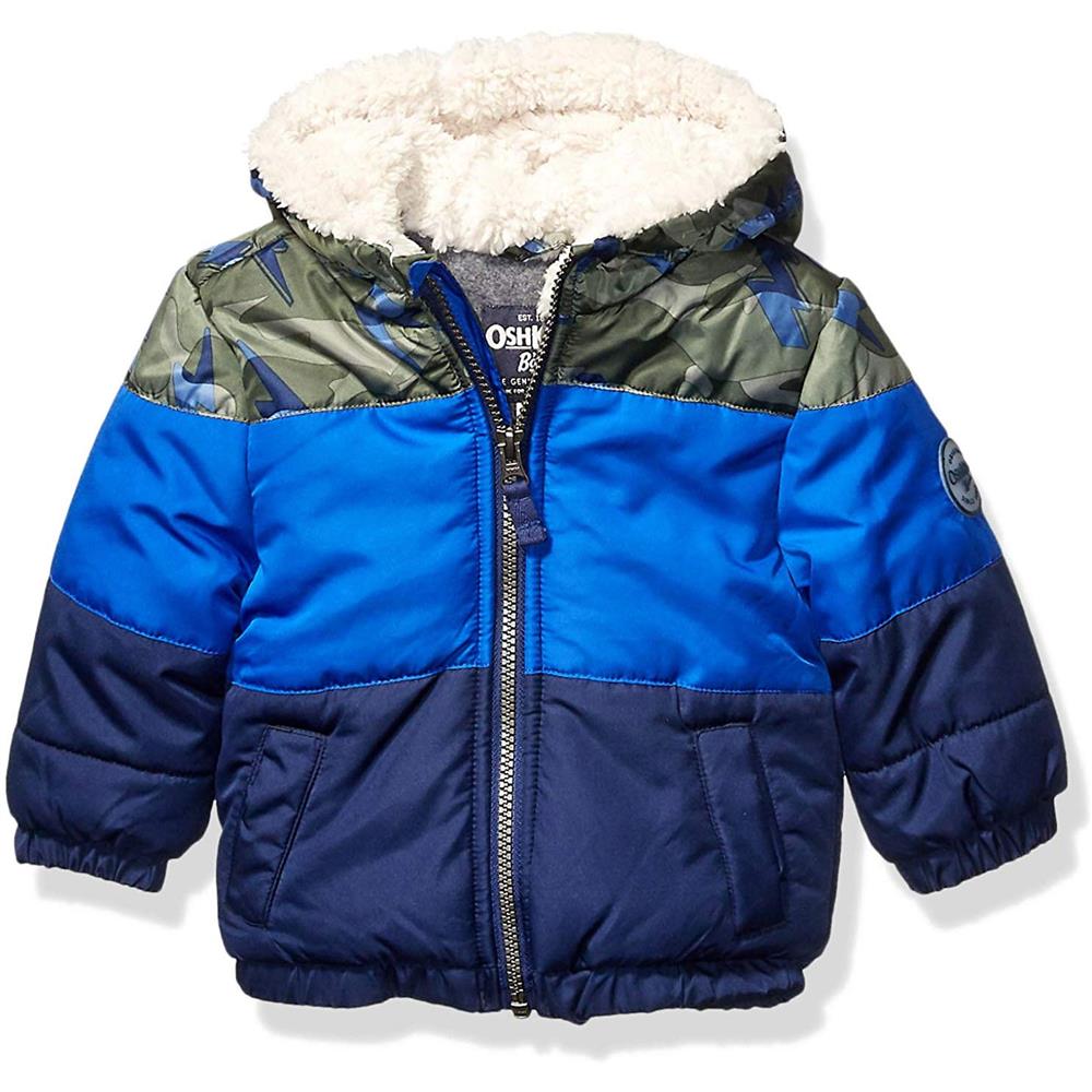 Osh Kosh Boys Colorblock Puffer Jacket