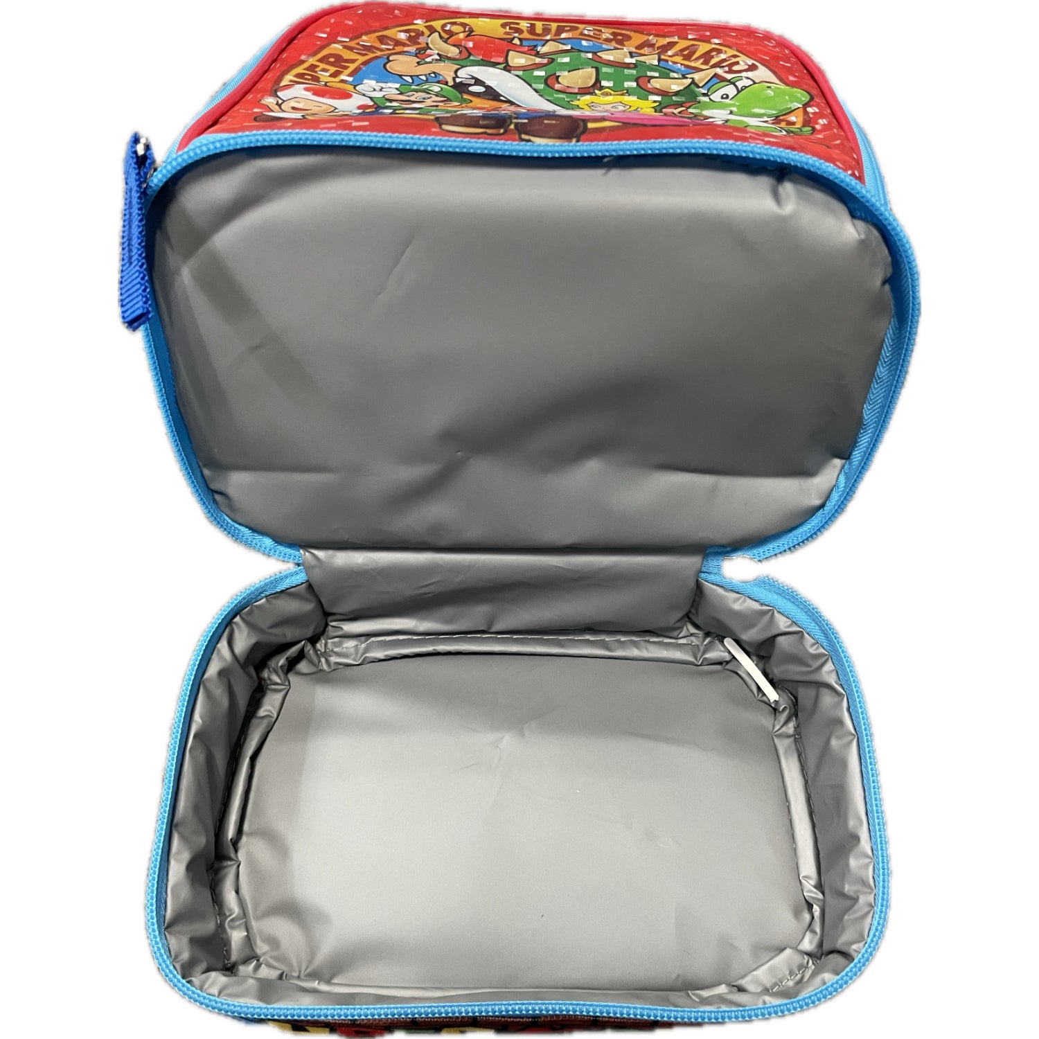 Bioworld Super Mario Bros. Square Double Compartment Insulated Lunch Box