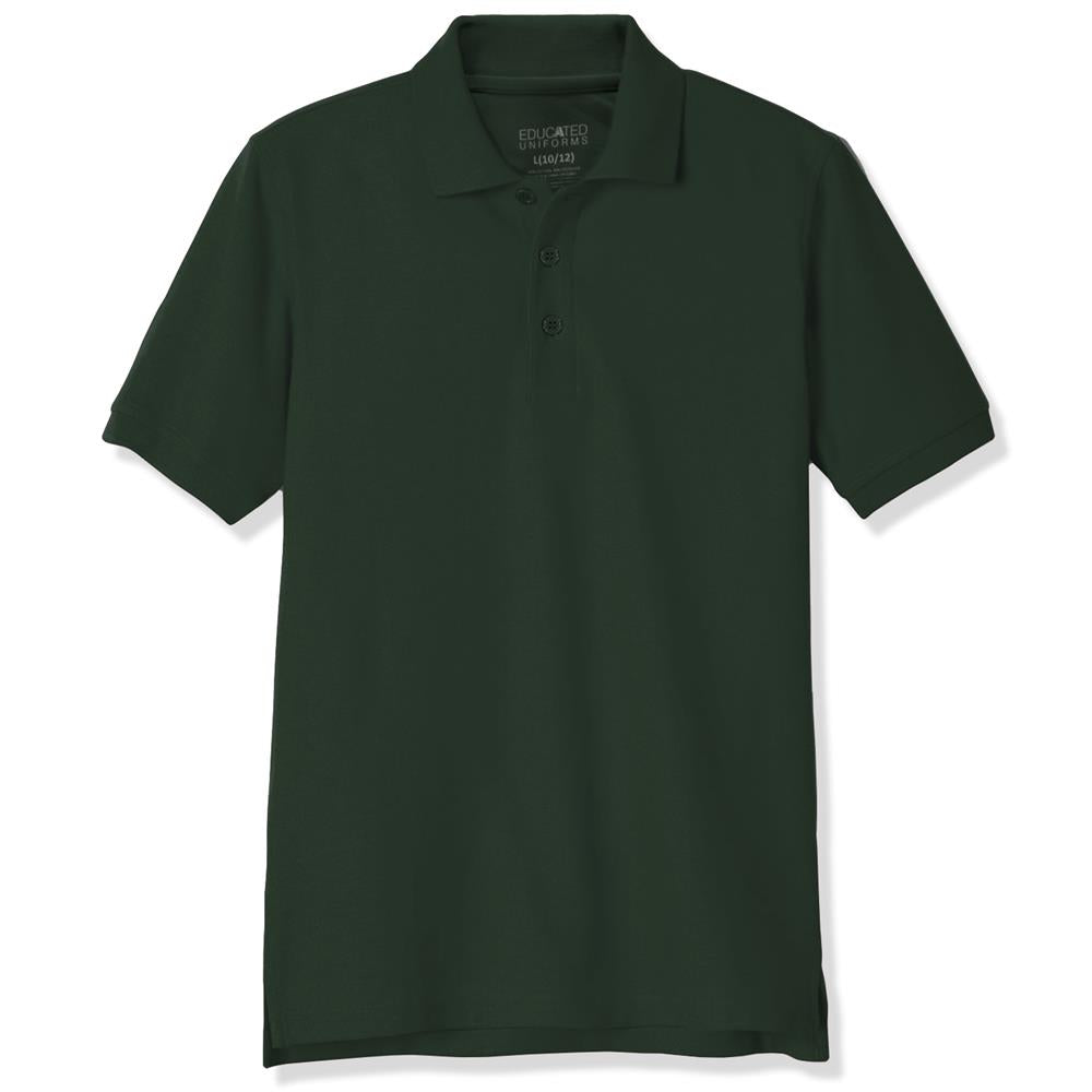 Educated Uniforms Boys 4-20 Short Sleeve Pique Polo Shirt