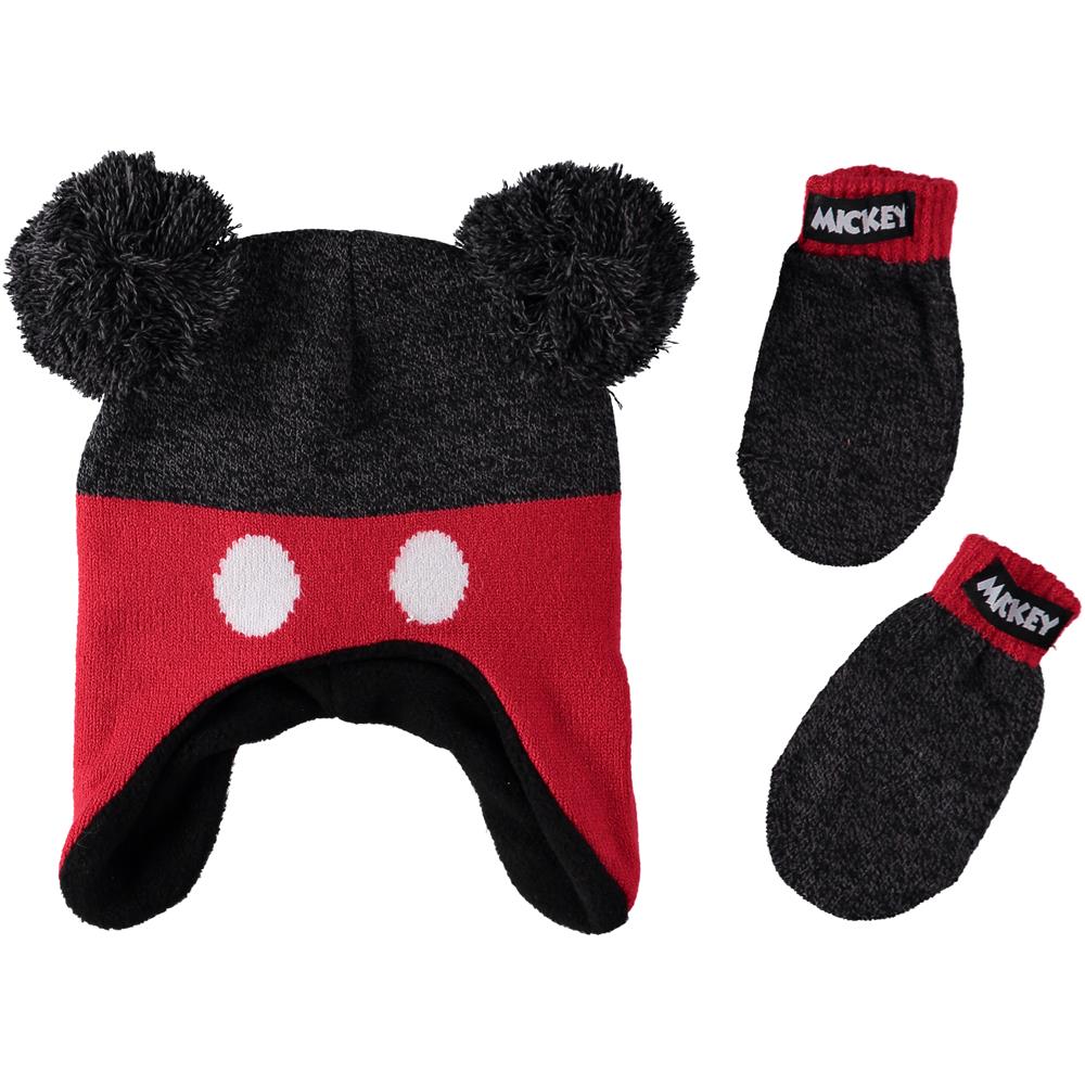 Disney Boys 12-24 Months Mickey Mouse Hat Mitten Set