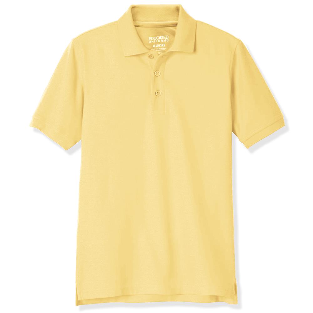 Educated Uniforms Boys 4-20 Short Sleeve Pique Polo Shirt