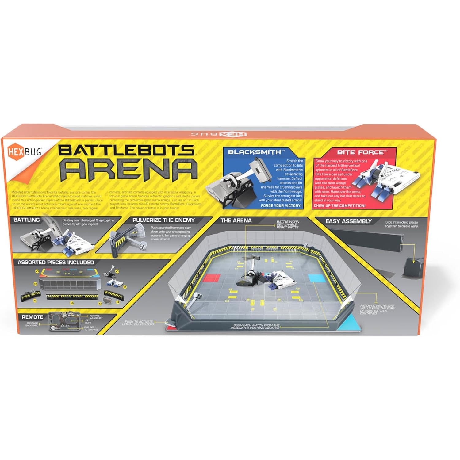 HEXBUG BATTLEBOTS Arena Bite Force and Blacksmith