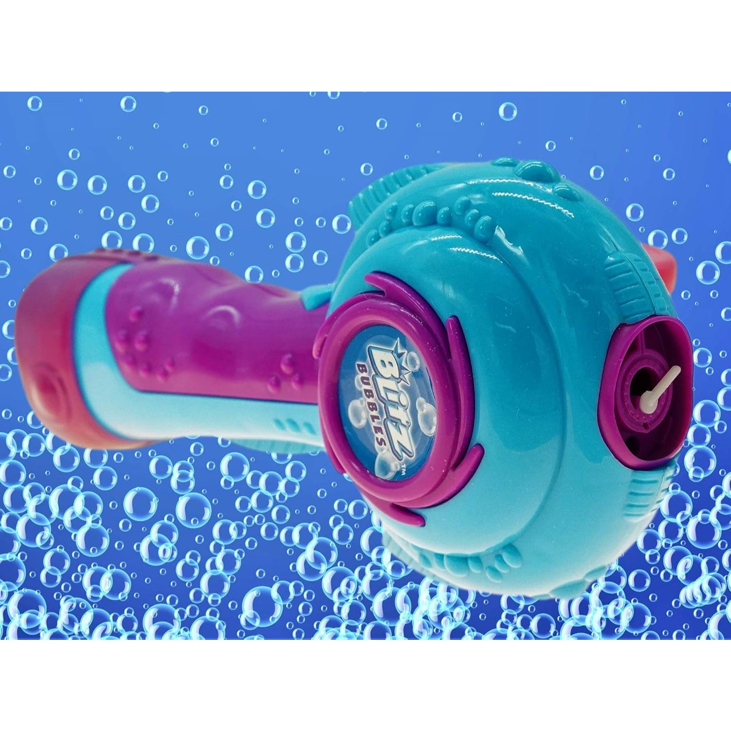 Ja-Ru Blitz Bubble Machine Wand Blaster w/Bubble Solution Bubble Machine for Kids. Automatic Bath Bubble Blower