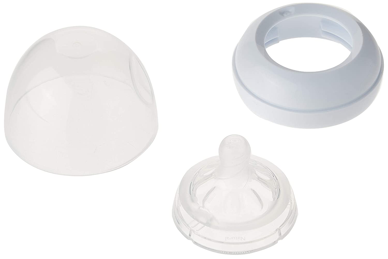 Philips Avent Natural Glass Baby Bottle with Newborn flow nipple, 4 oz