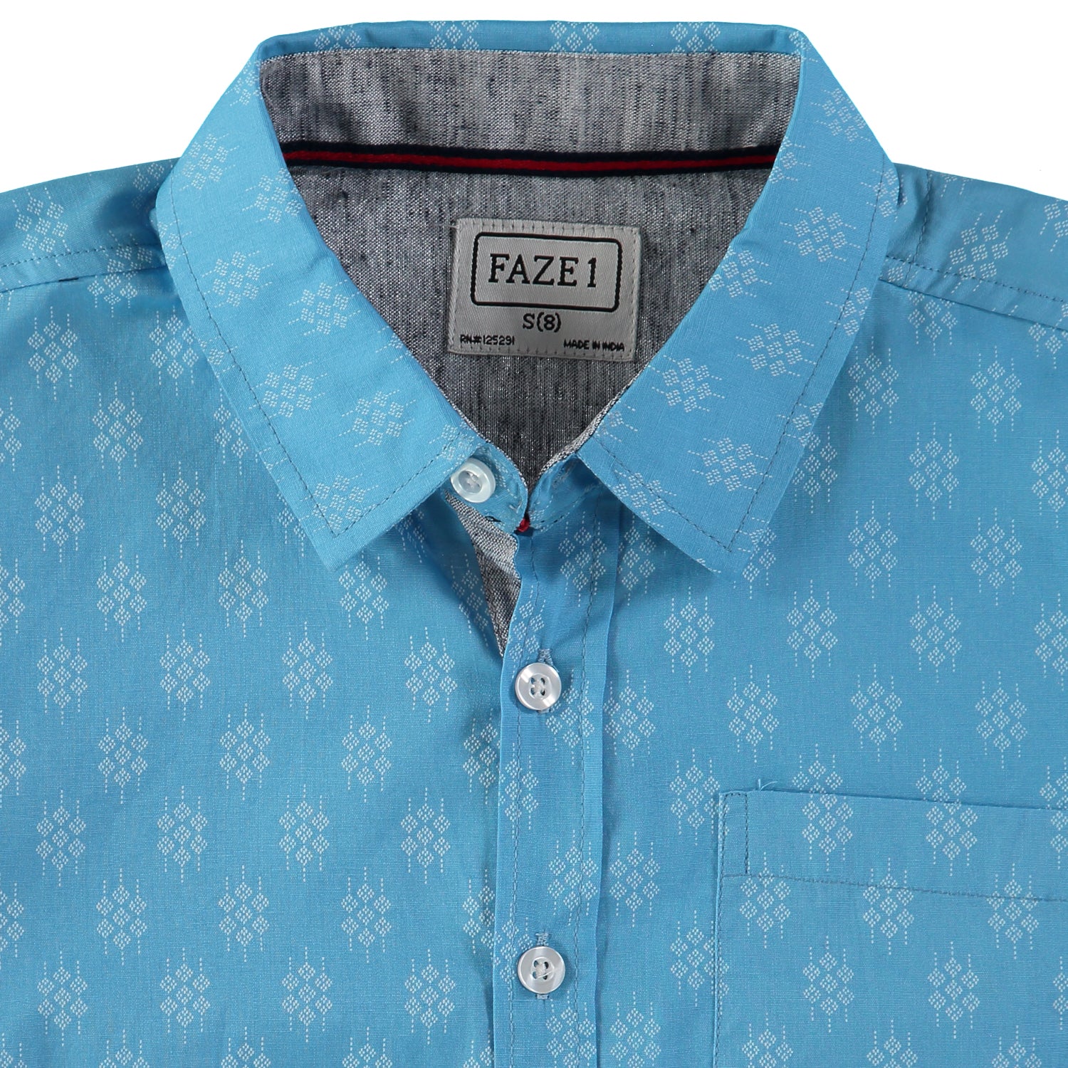 FAZE 1 Boys 8-20 Short Sleeve Printed Woven Button Down Shirt