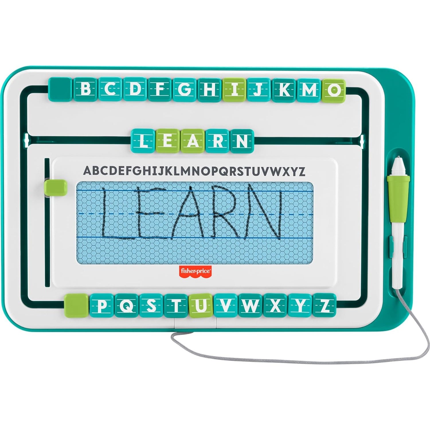 Fisher-Price Think & Learn Alpha Slidewriter Preschool Toy Magnetic Drawing Tablet