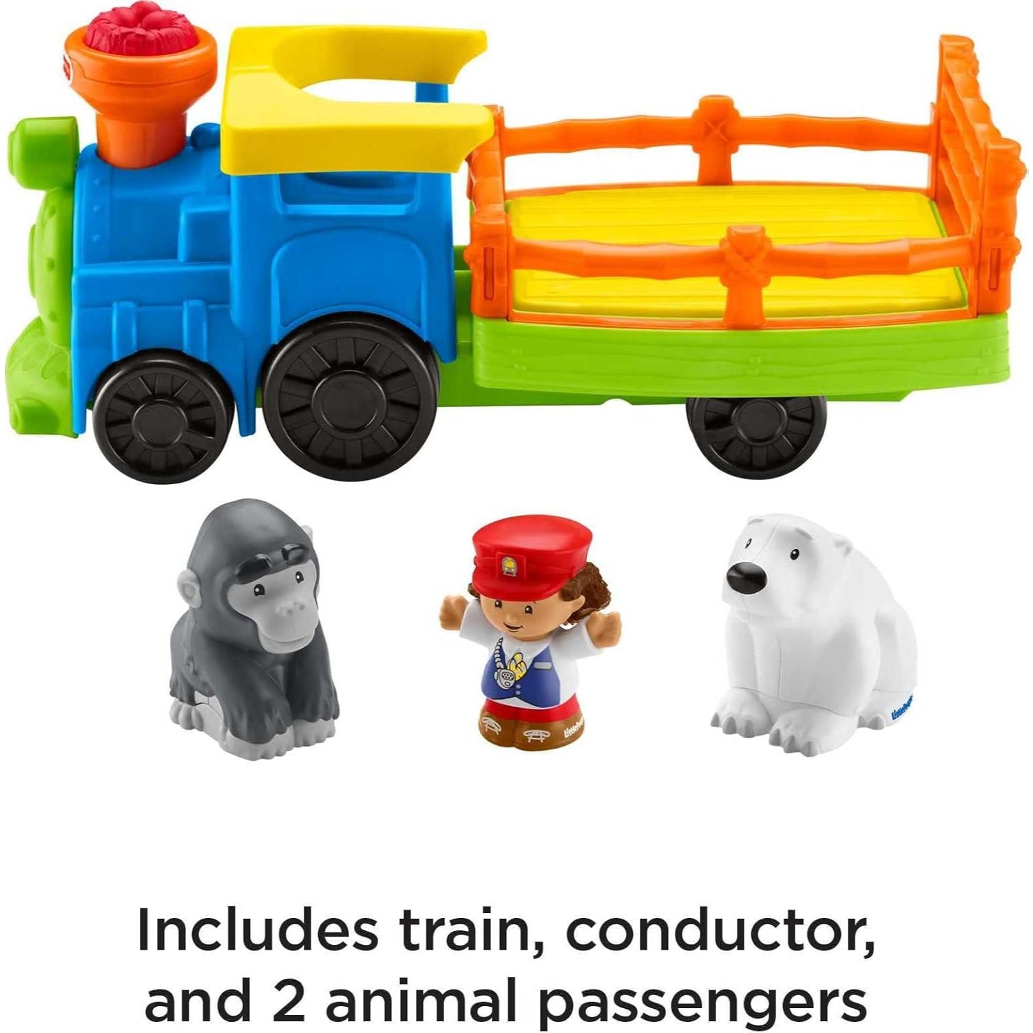 Fisher Price Little People Choo-Choo Zoo Train With Music And Sounds For Toddlers, 3 Figures