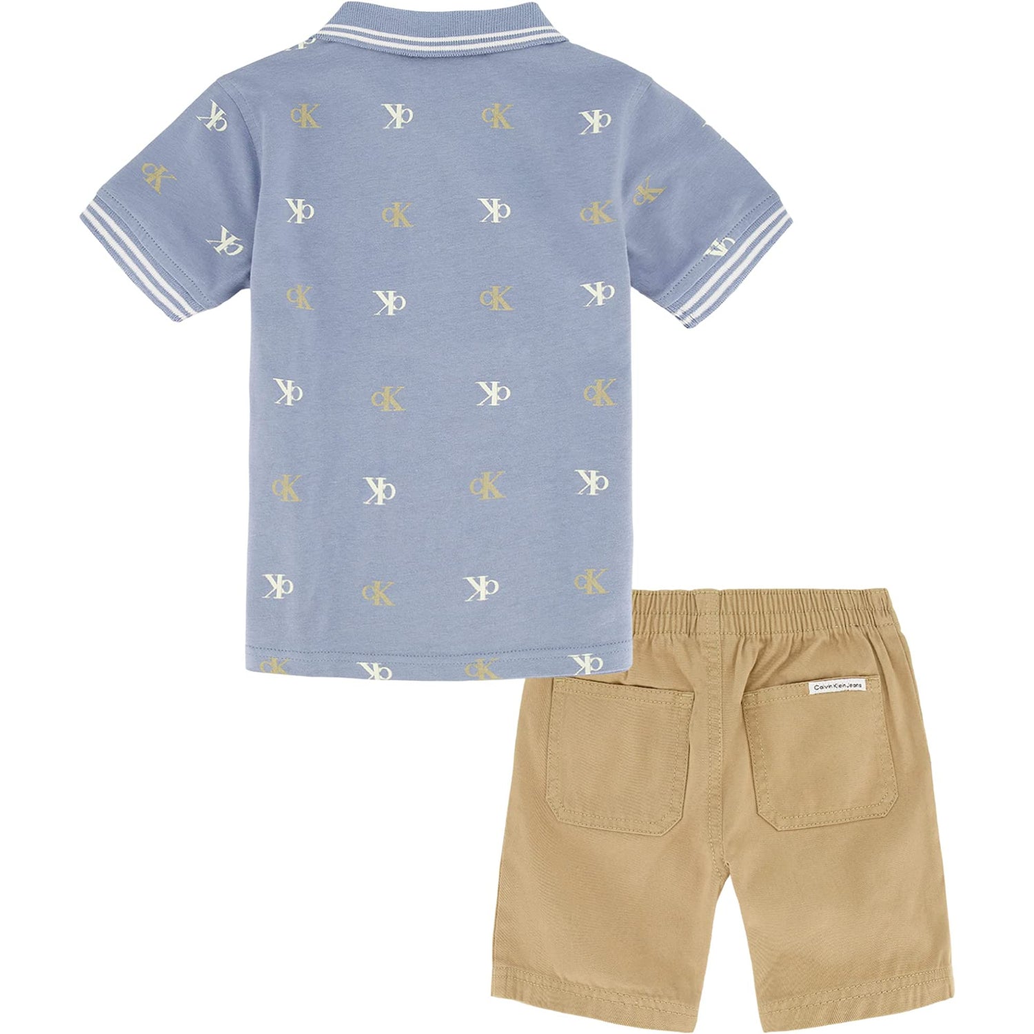 Calvin Klein Boys 2T-4T Polo Short Set