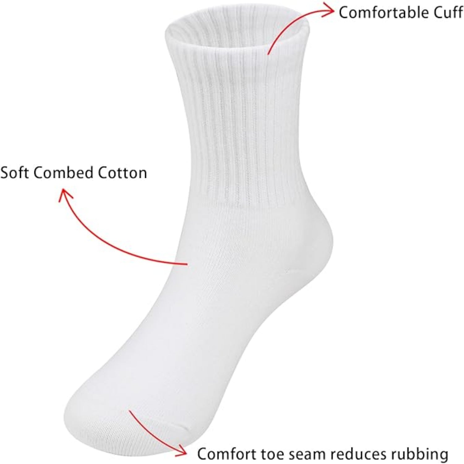 Winners Choice Boys Crew Length Athletic Socks