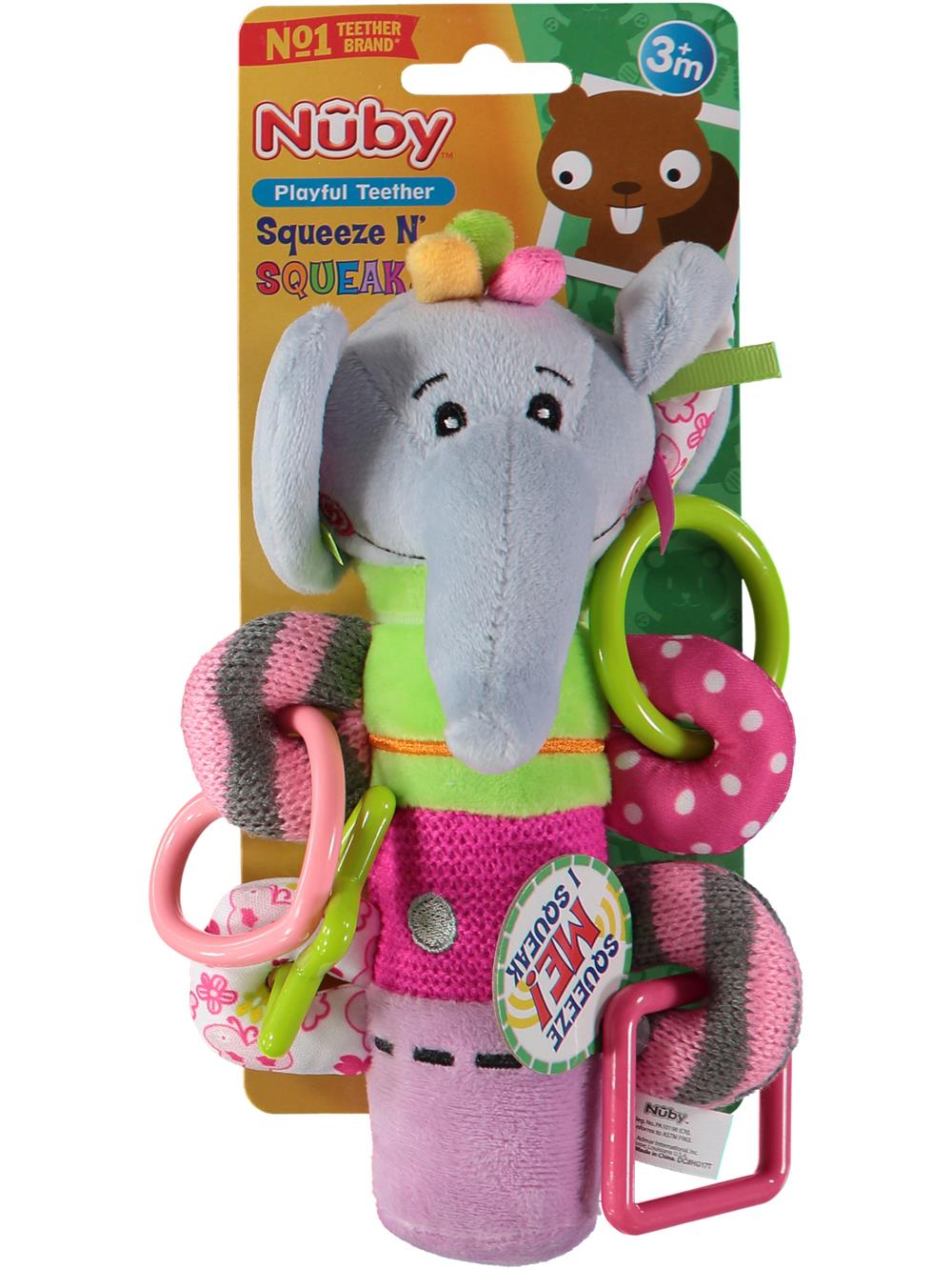 Nuby Squeeze N' Squeak Plush Toy