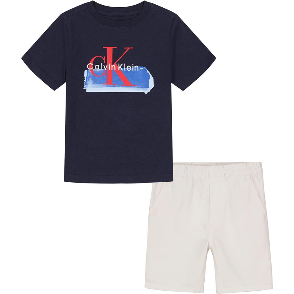 Calvin Klein Boys 12-24 Months CK T-Shirt Short Set