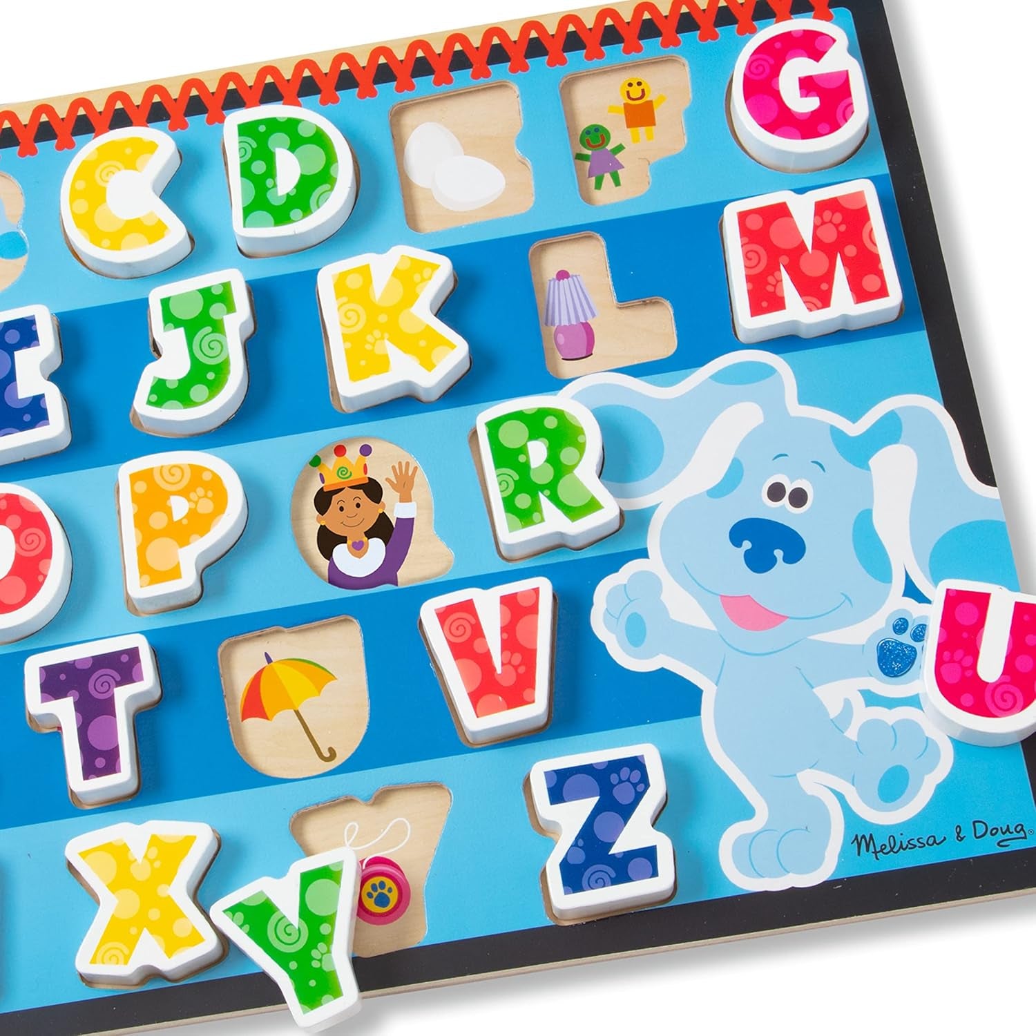 Melissa and Doug Blue's Clues & You! Wooden Chunky Puzzle - Alphabet (26 Pieces)