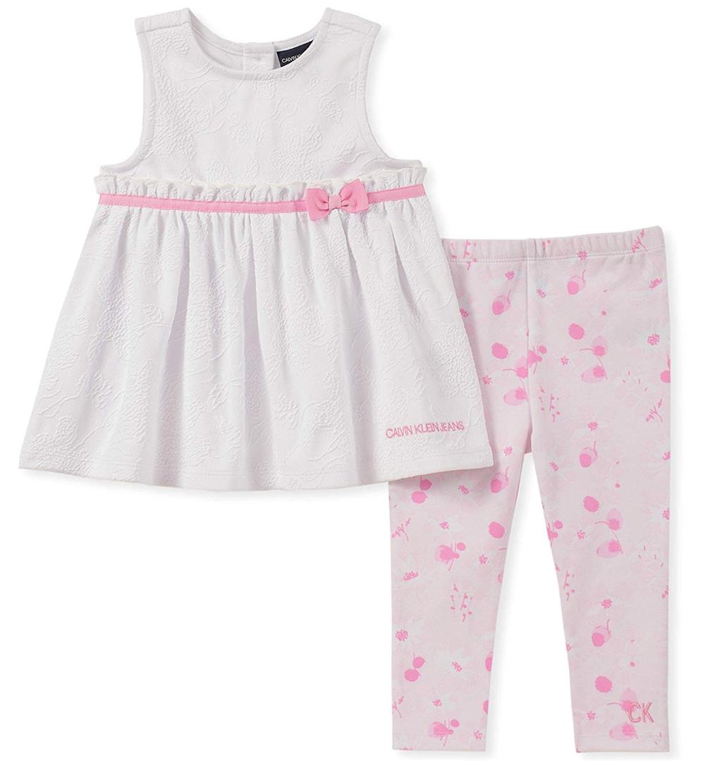 Calvin Klein Kids Girls 12-24 Months 2-piece legging Set