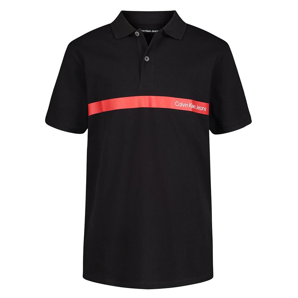 Calvin Klein Boys 8-20 Boxed Graphic Polo Shirt