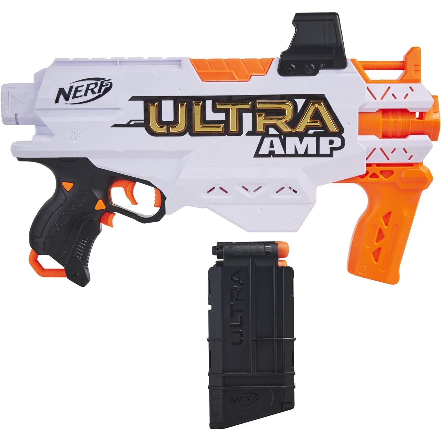 NERF Ultra Amp Motorized Blaster, 6-Dart Clip