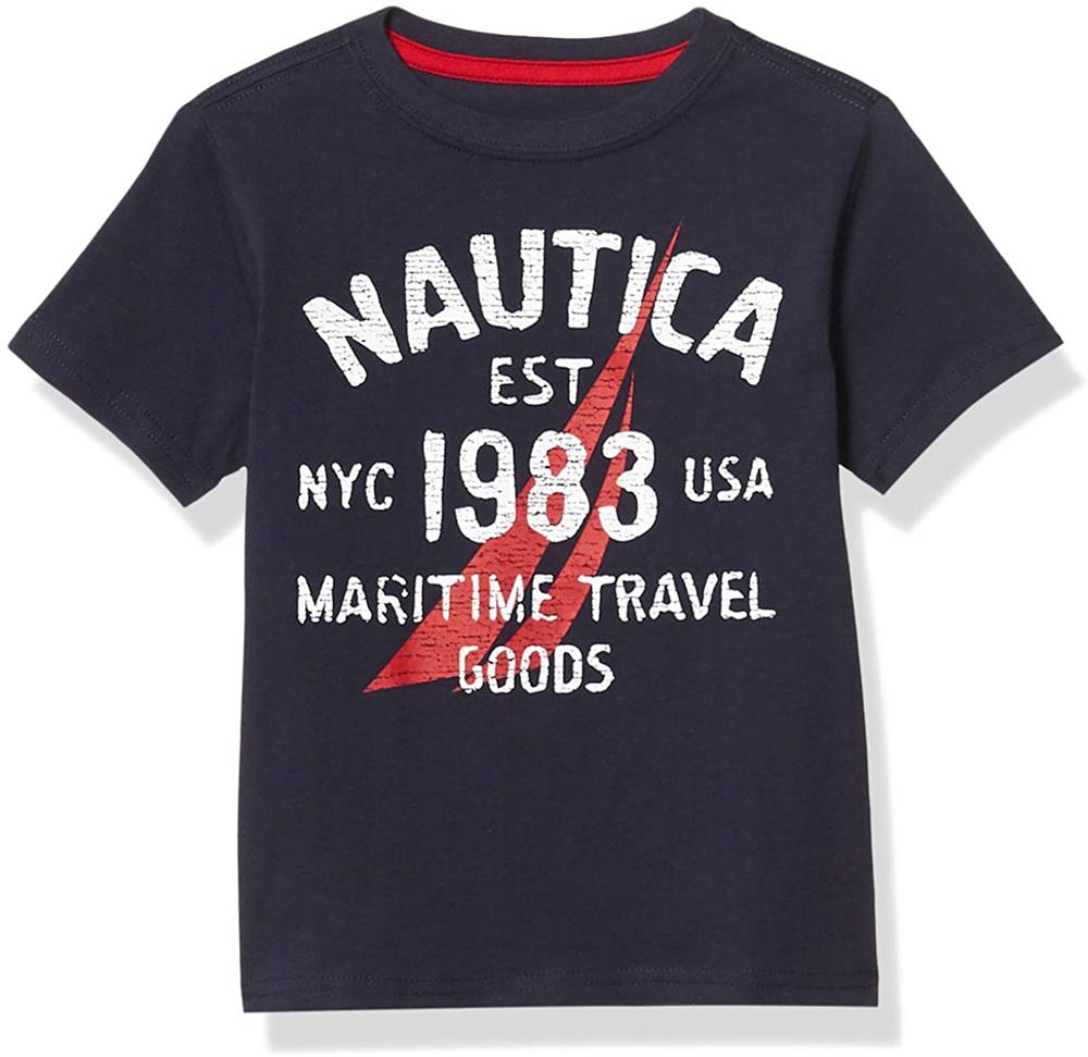 Nautica Boys 8-20 Sail Logo T-Shirt