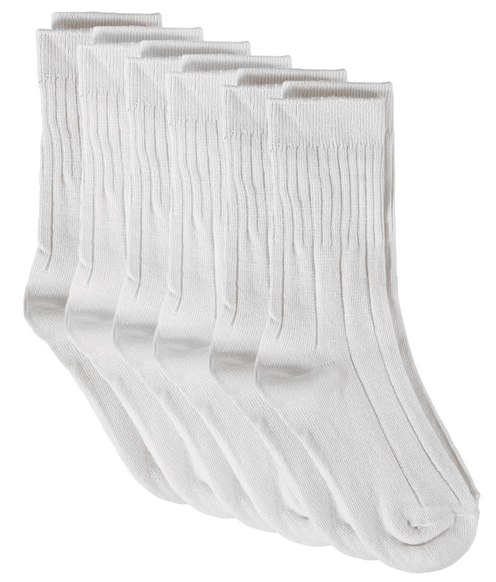 Piccolo Hosiery Boys Rib Dress Crew Socks (Pack of 6)