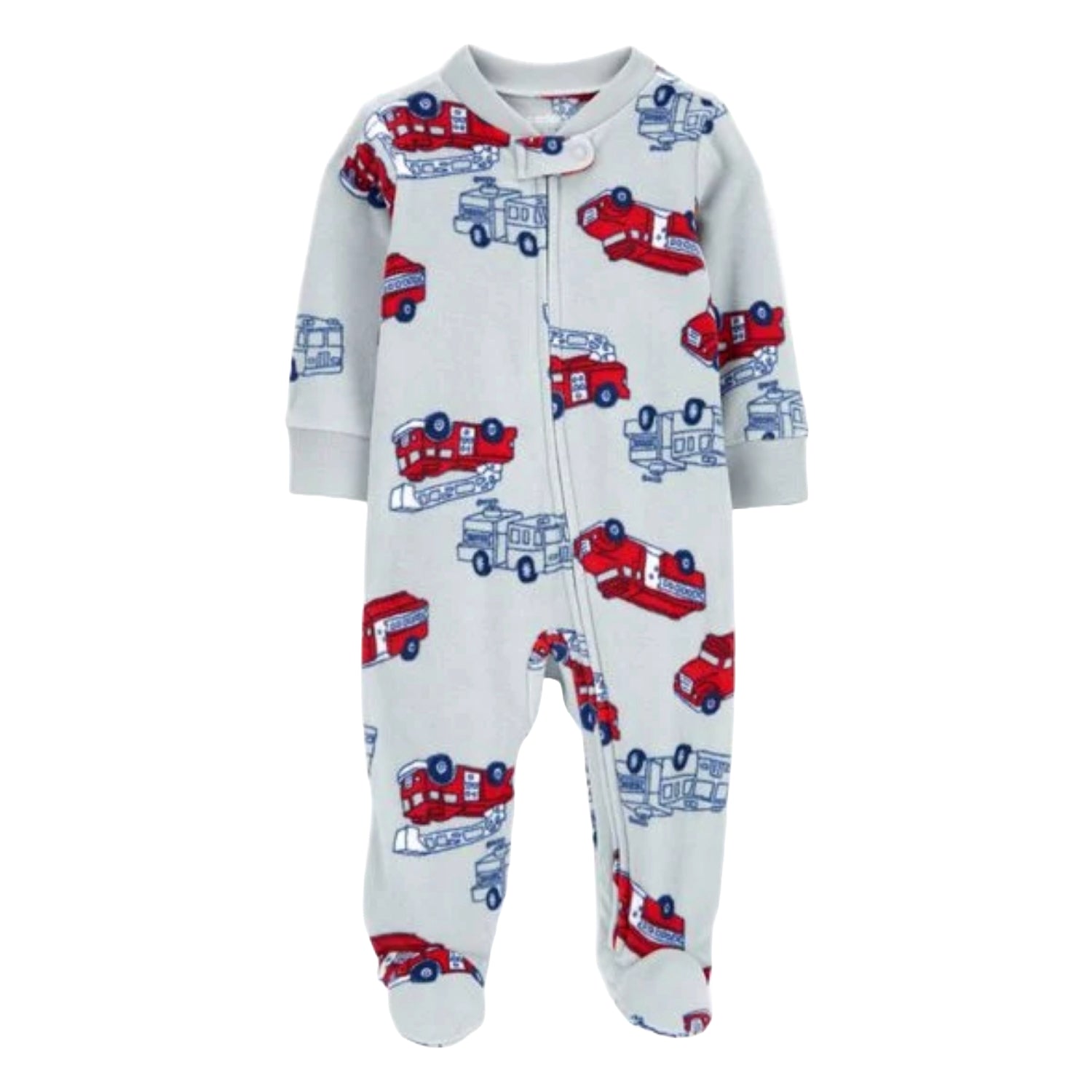 Carters Baby Boys 1-Piece Fire truck Fleece Sleep N Play Pajama