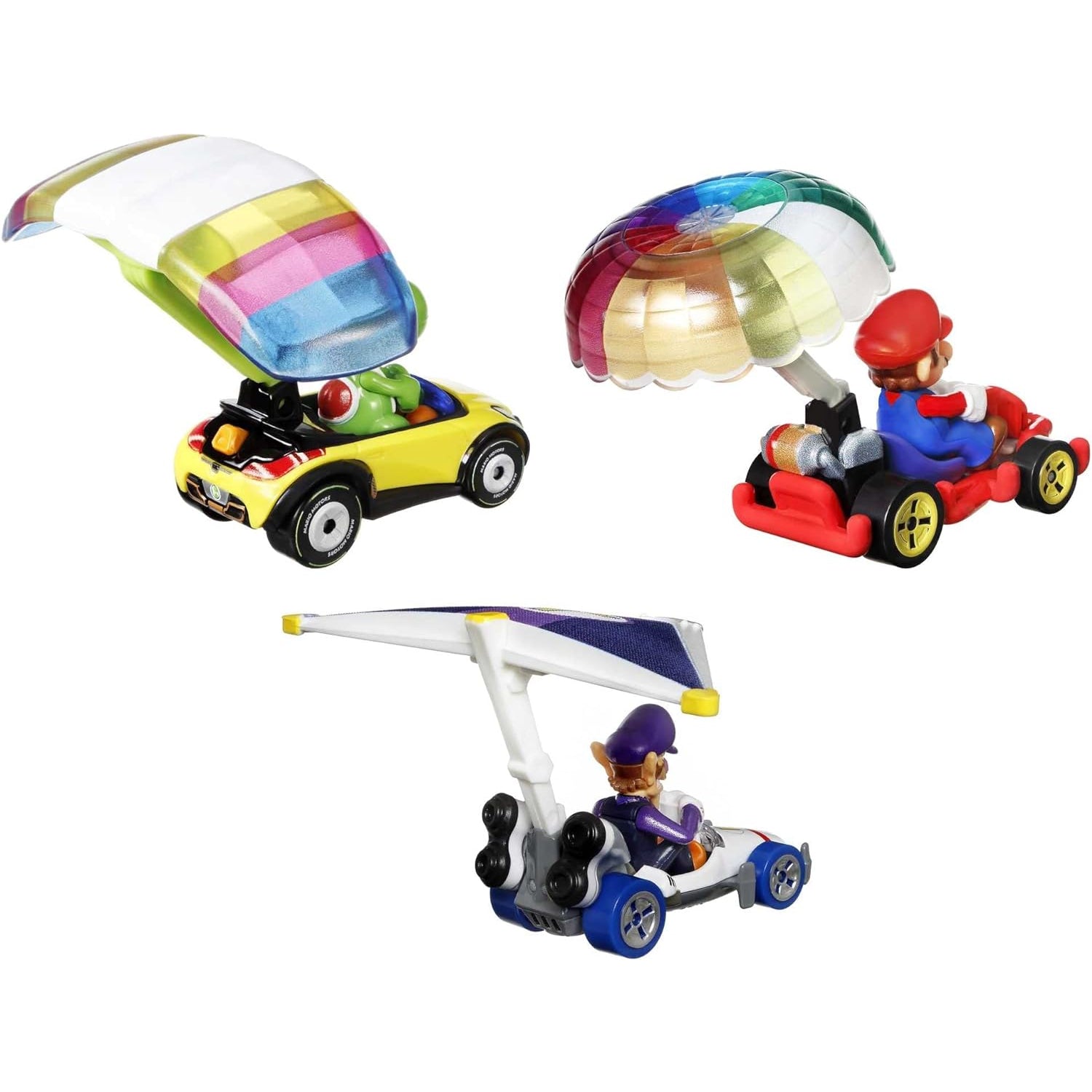 Mattel Super Mario Character Car 3-Packs with 3 Character Cars in 1 Set