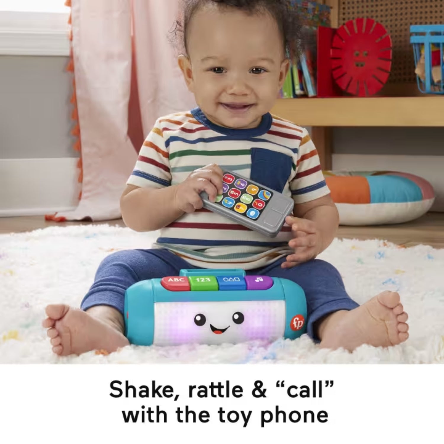 Fisher Price Laugh & Learn Light Up Learning Speaker Electronic Baby Toy, 2 Pieces