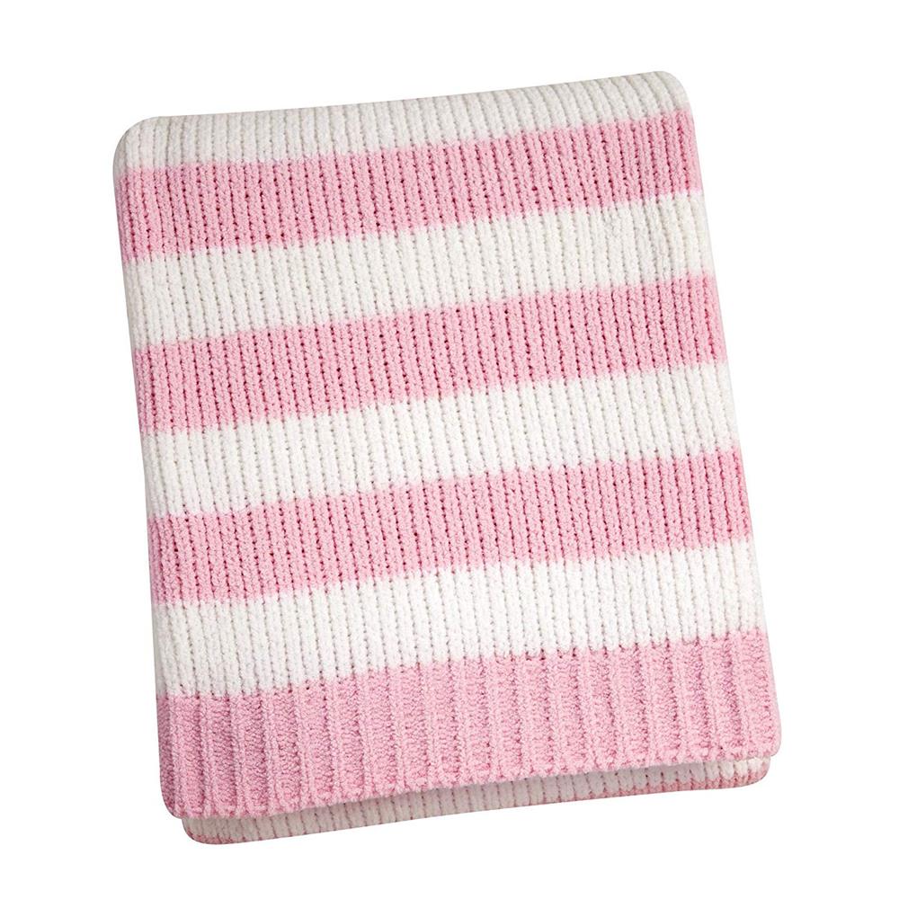 Nautica Kids Nursery Separates Striped Super Soft Chenille Blanket