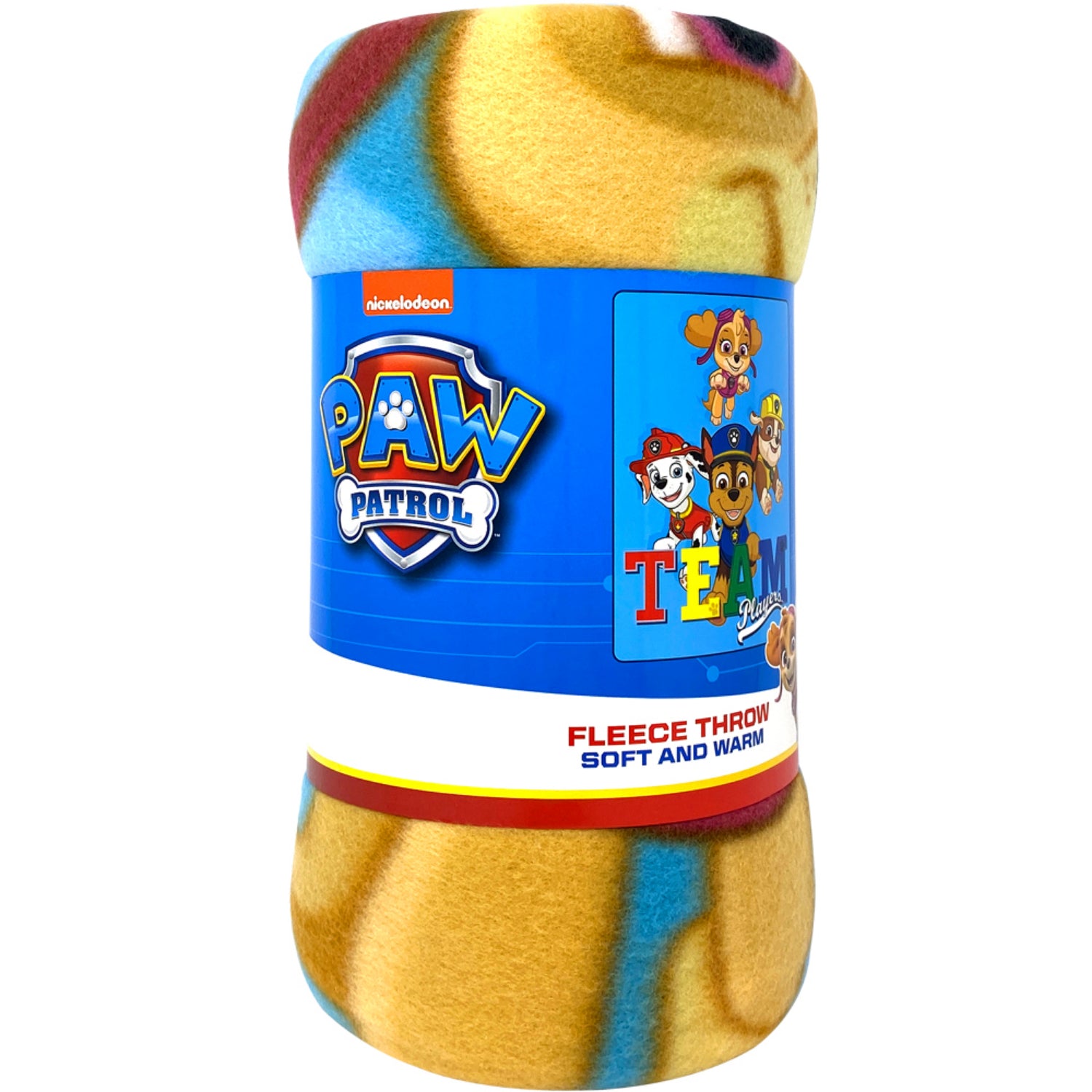 Nickelodeon Paw Patrol Team Players Fleece Throw, 45'' x 60''