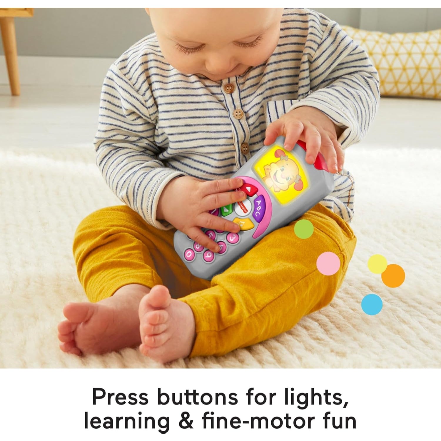 Fisher Price Laugh & Learn Sis’ Remote Baby & Toddler Learning Toy With Music & Lights