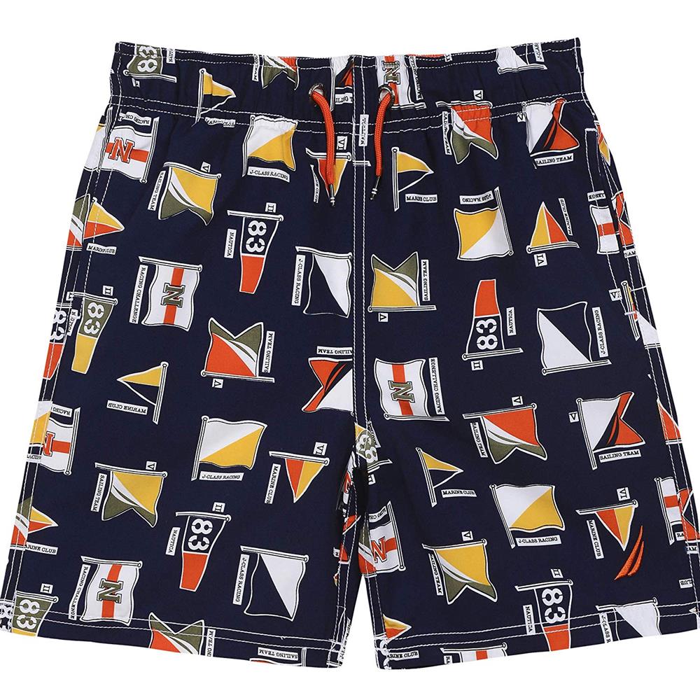 Nautica Boys 8-20 Flag Swim Trunk