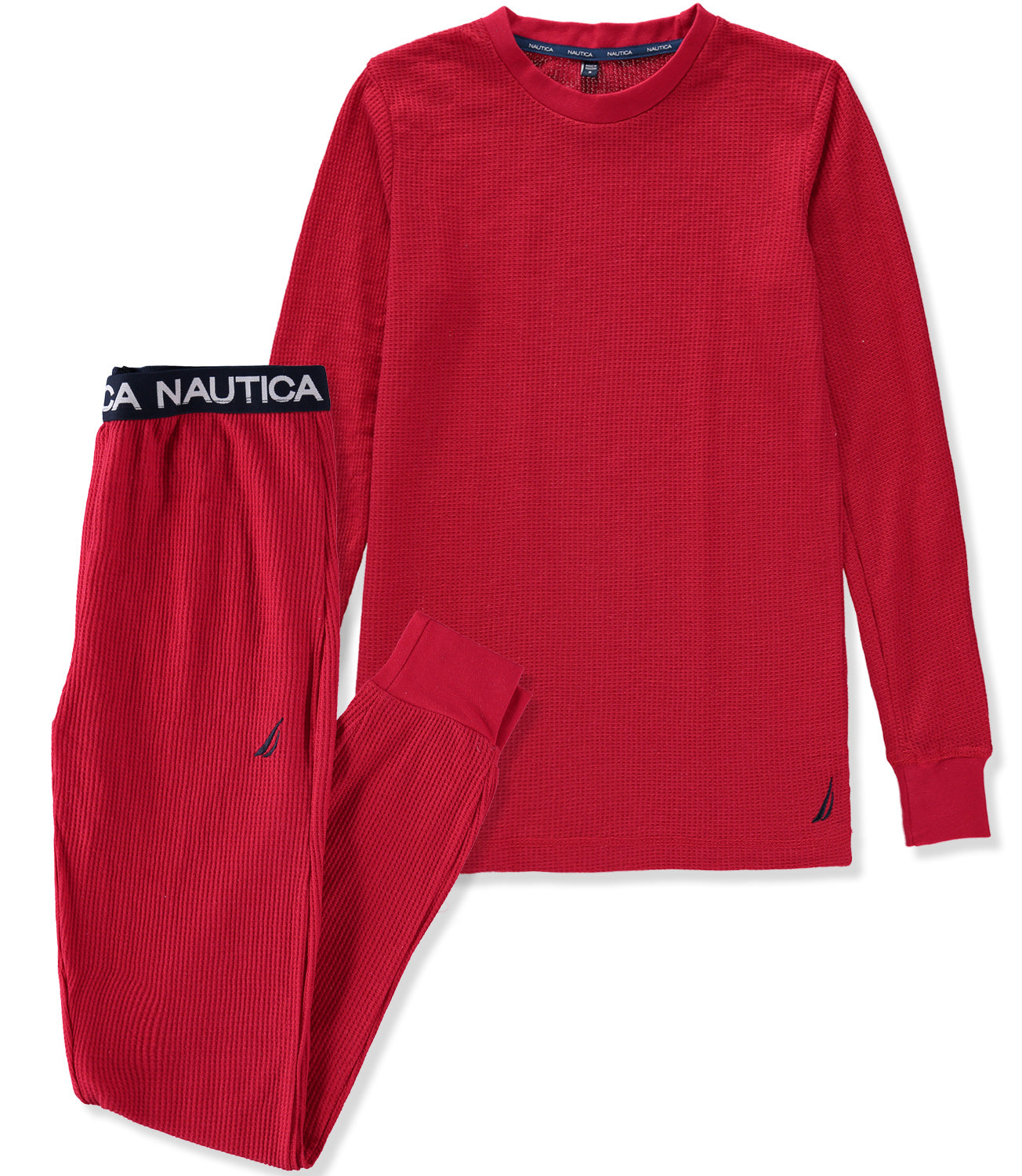 Nautica Womens Long Sleeve Waffle Thermal Set