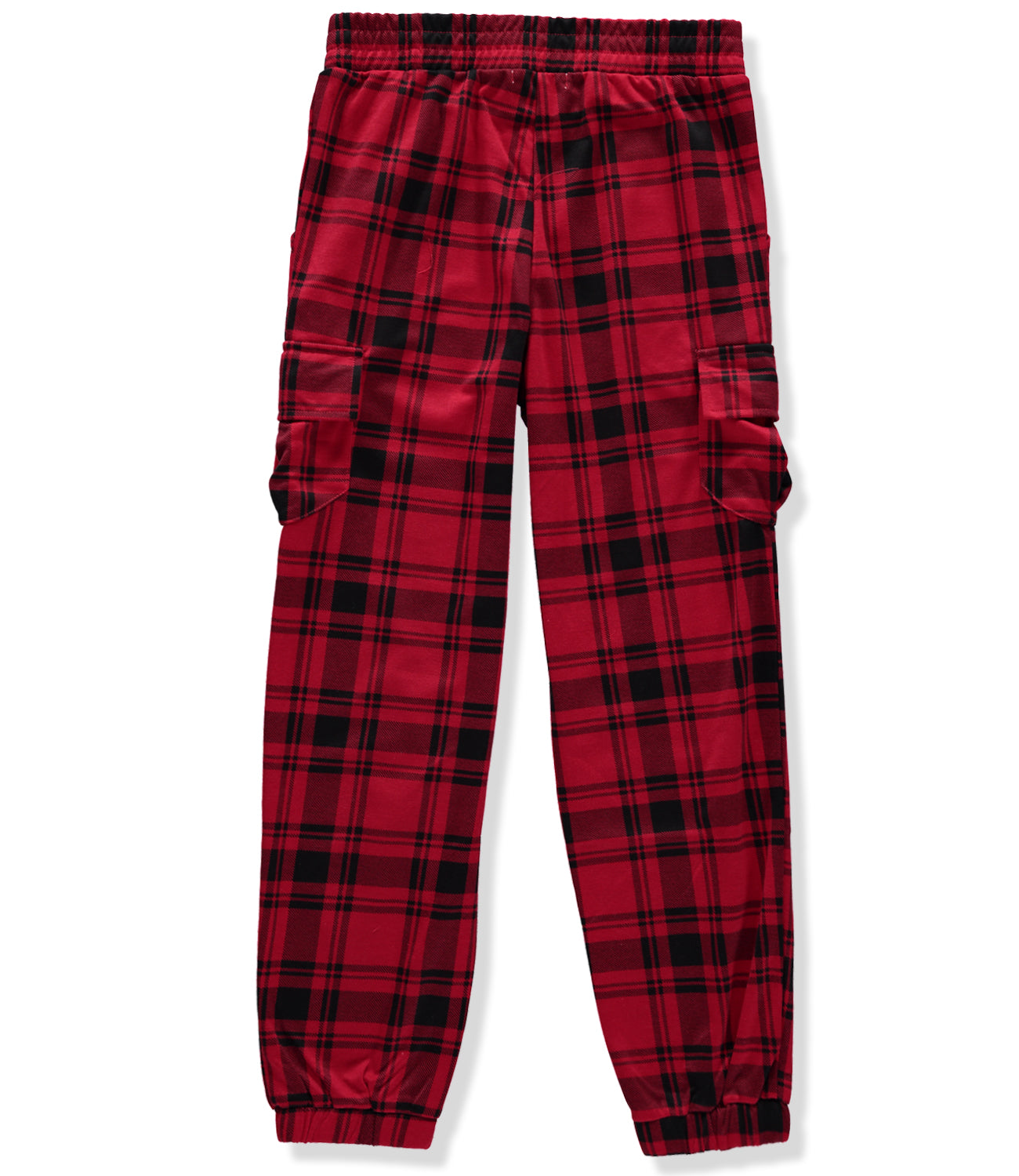 Jolie & Joy Girls 7-16 Cargo Plaid Jogger Pants