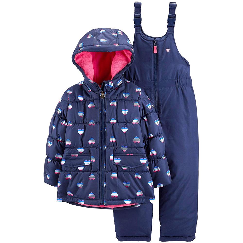 Osh Kosh Girls Fleece Lined 2-Piece Snowsuit