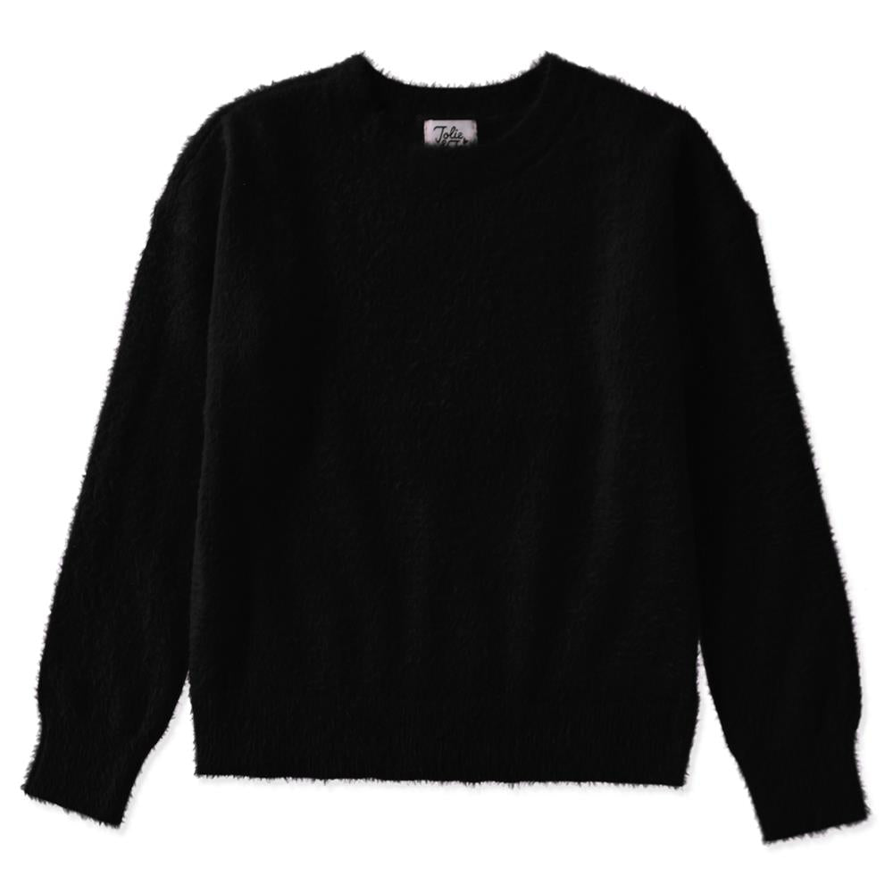 Jolie & Joy Girls 7-16 Minky Crew Neck Sweater