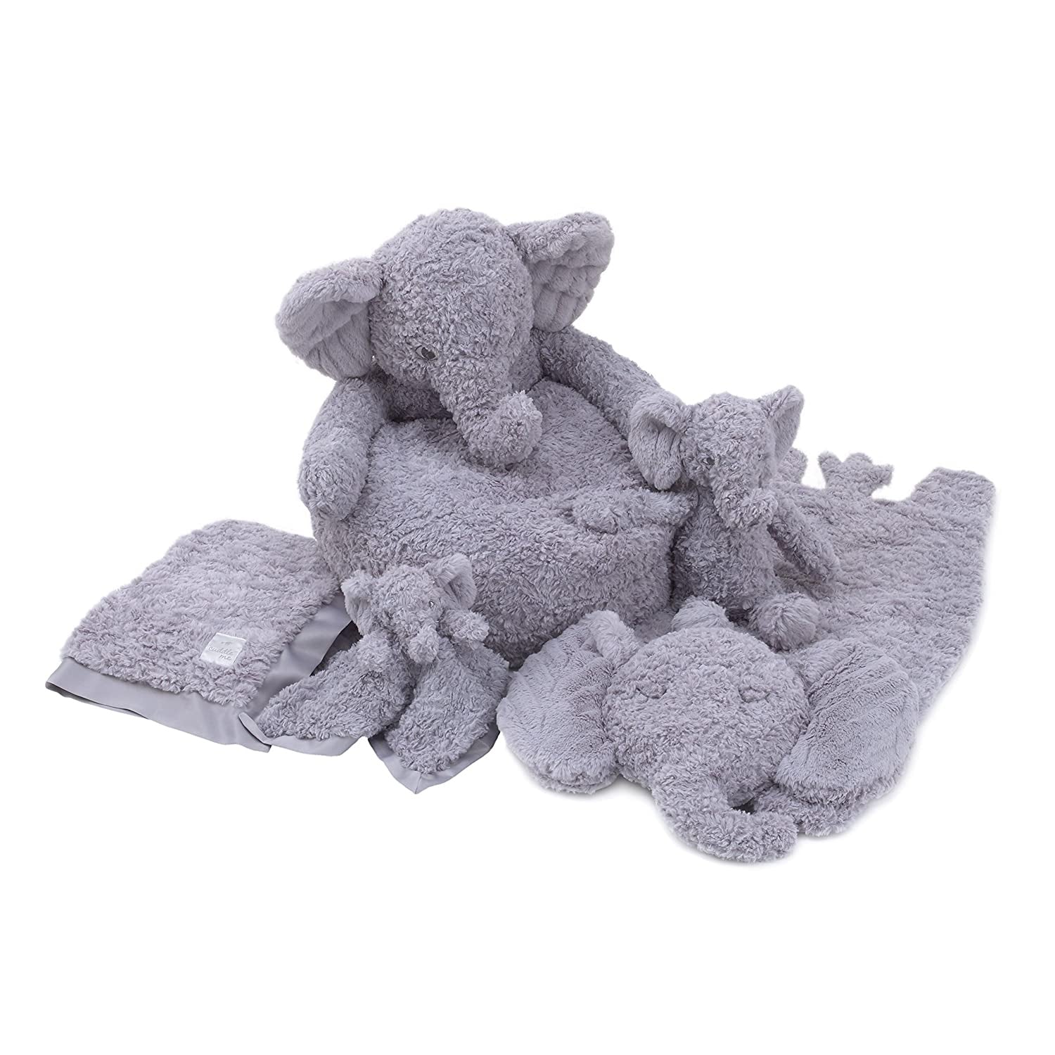 Cuddle Me Luxury Plush, Elephant, Grey