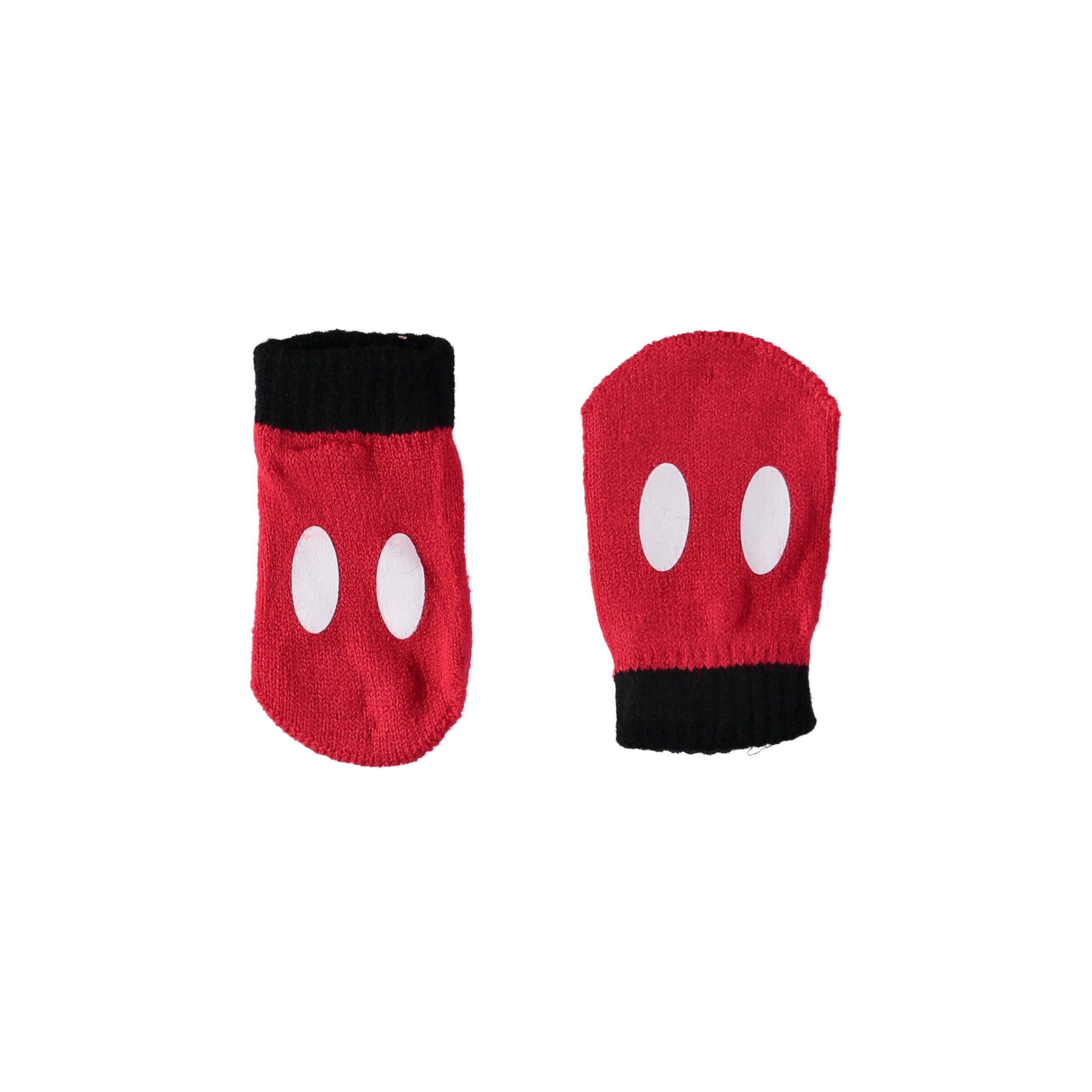 Disney Boys 12-24 Months Mickey Mouse Face Hat Mitten Set