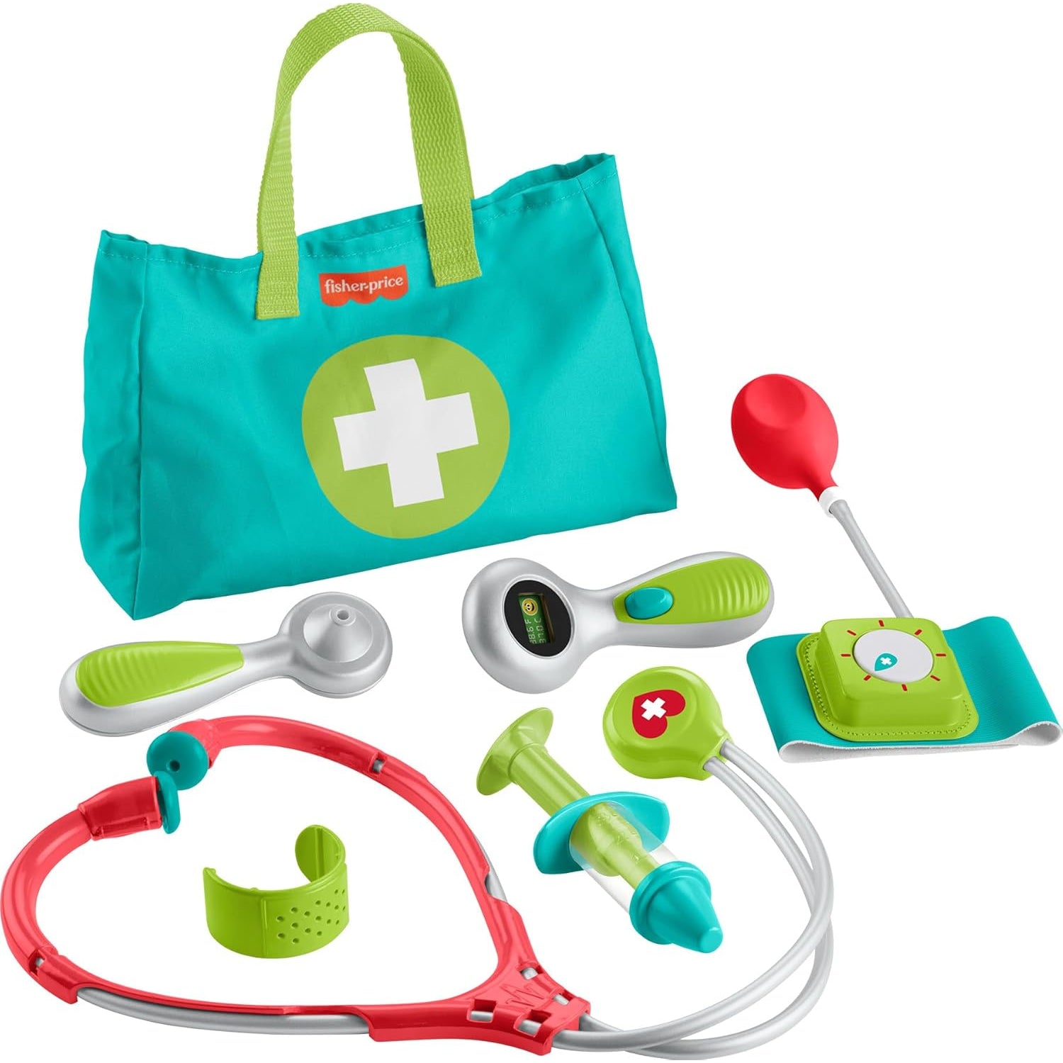 Fisher Price Medical Kit 7-Piece Doctor Toys Preschool Pretend Play Set For Ages 3+ Years